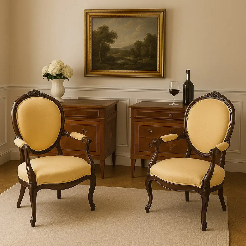 Antique Armchairs Baroque Style Beech Padding XX Century - Italy, XX Century | Antiques | Seating