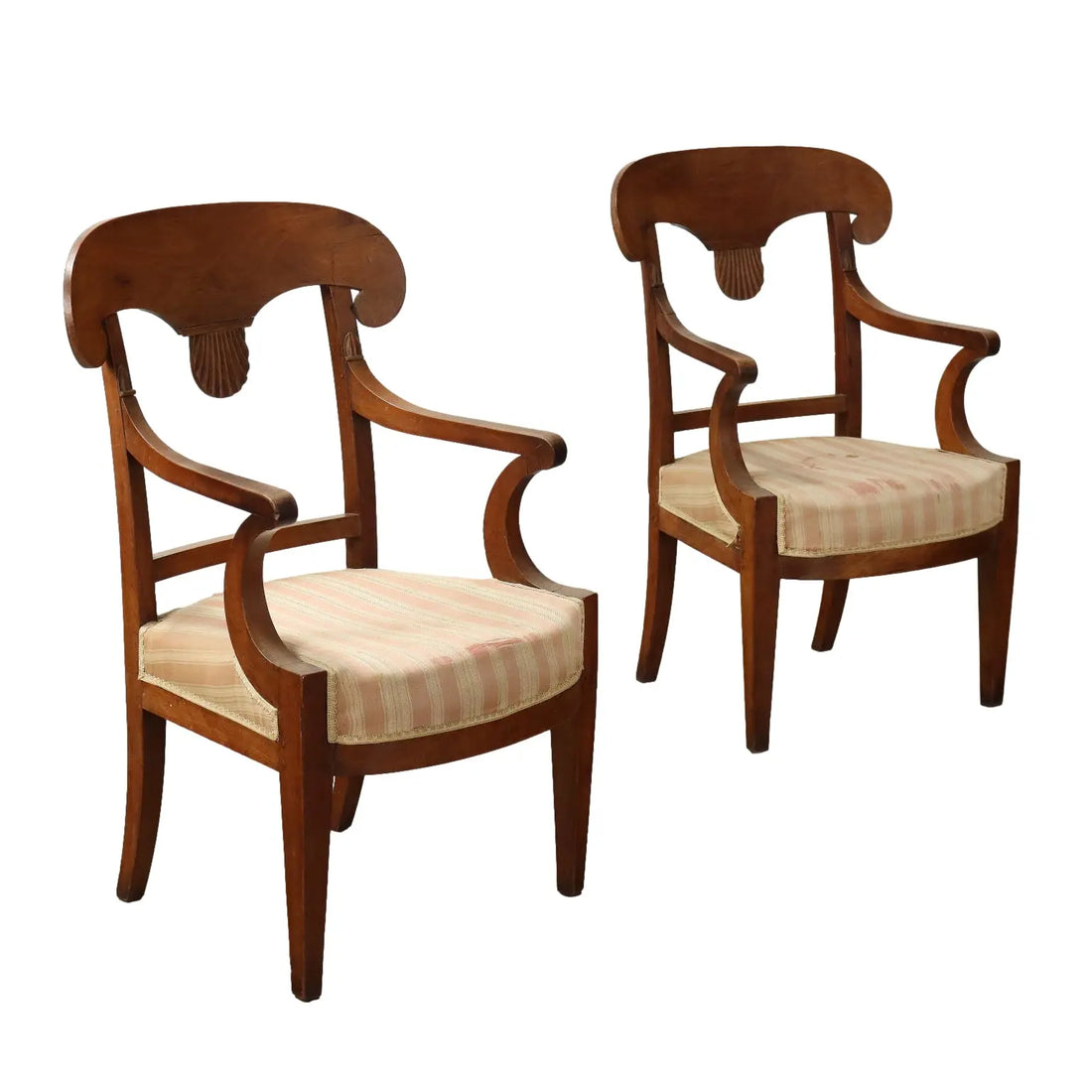 Antique Directoire Armchairs Cherrywood Fabric XVIII-XIX Century - France, Late XVIII-Early XIX Century | Antiques | Seating