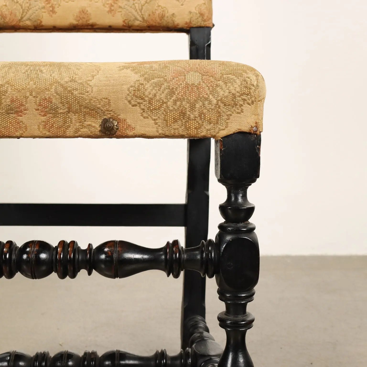 Antique Baroque Chairs Ebony Painted Walnut Italy XVIII Century - Italy, Mid XVIII Century | Antiques | Seating