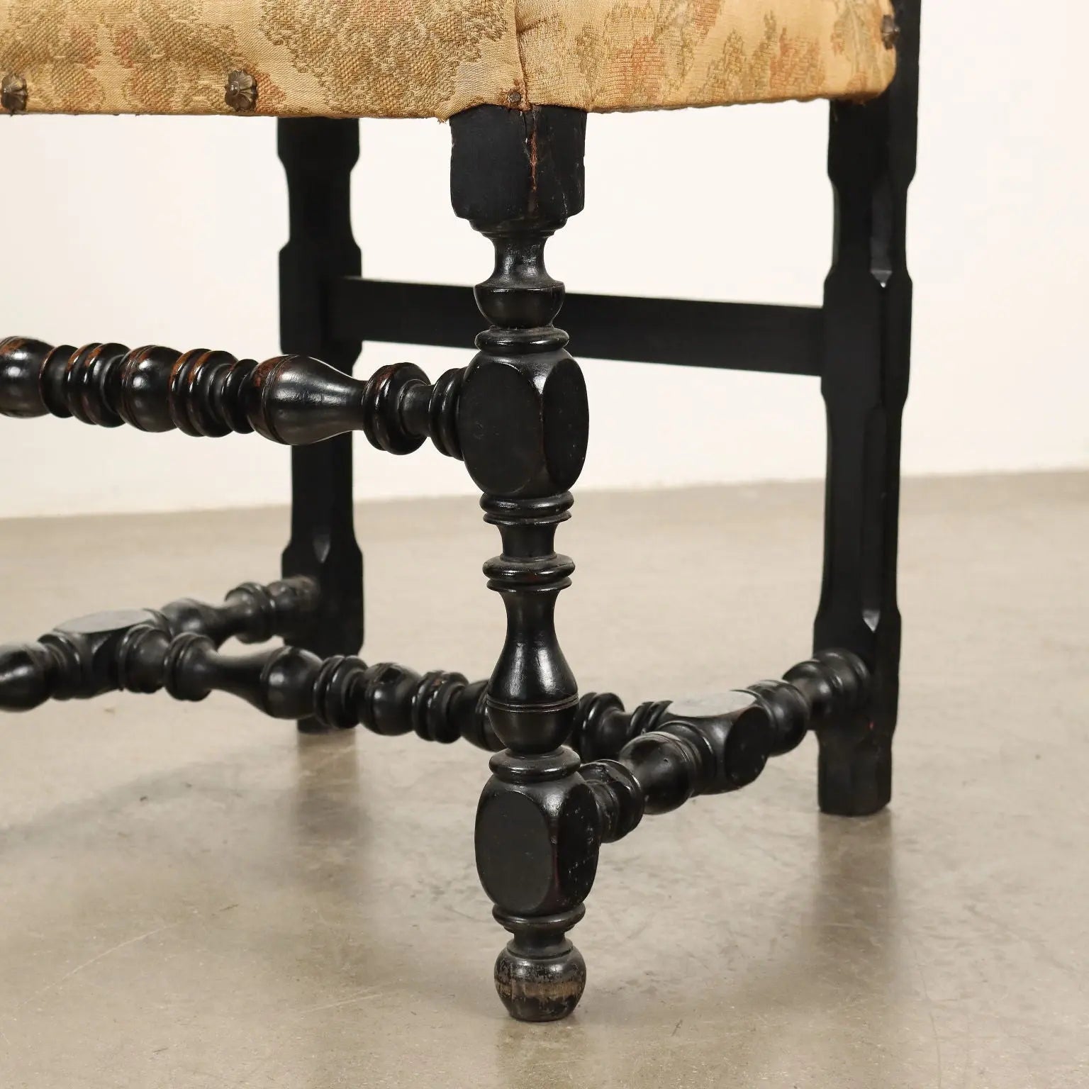 Antique Baroque Chairs Ebony Painted Walnut Italy XVIII Century - Italy, Mid XVIII Century | Antiques | Seating