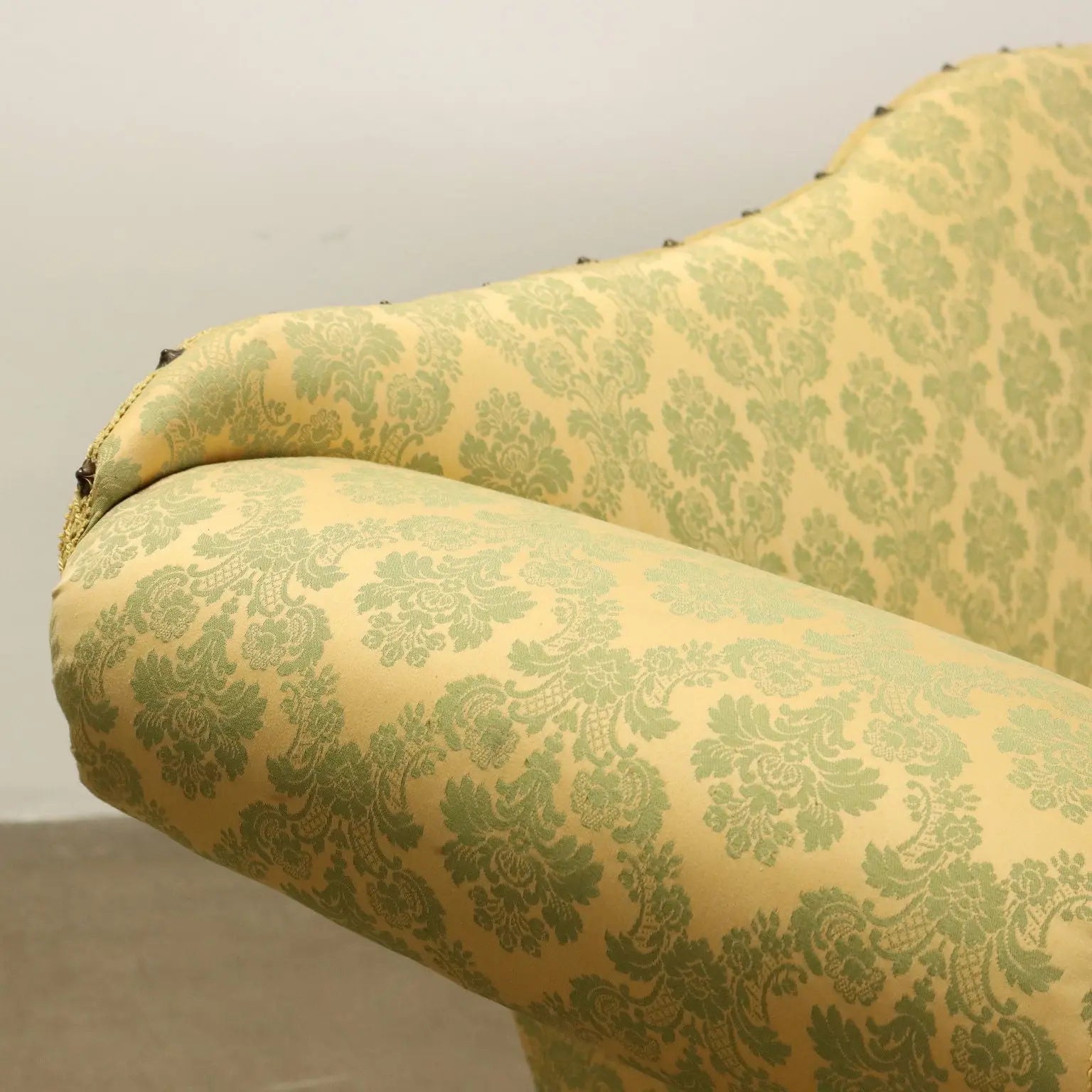 Antique Sofa Walnut Fabric Upholstery Italy XVIII Century - Italy, XVIII Century | Antiques | Seating