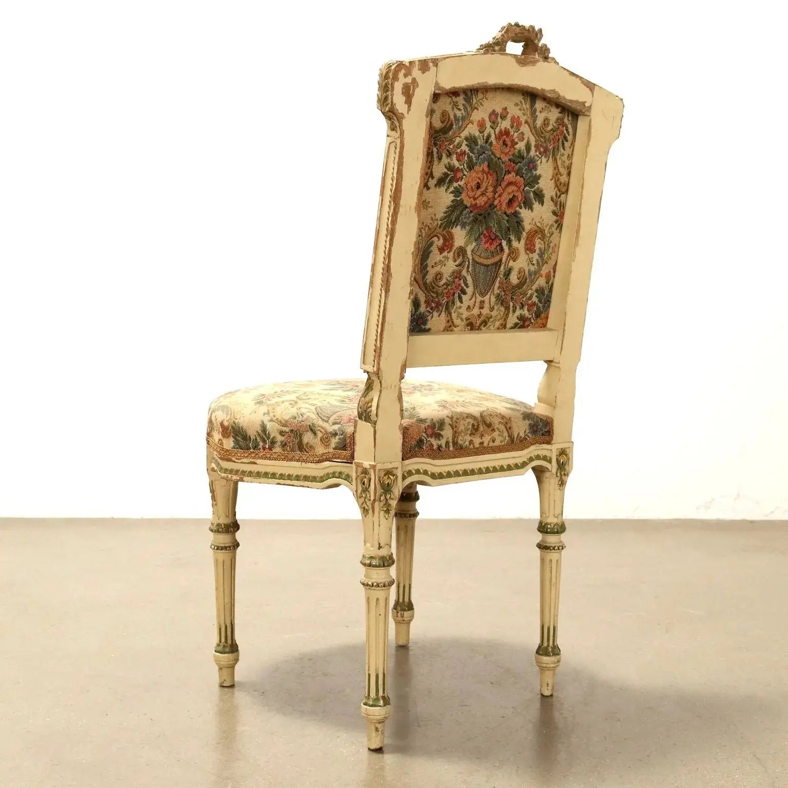 Gilded Lacquered Neoclassical Chairs Early 20th Century