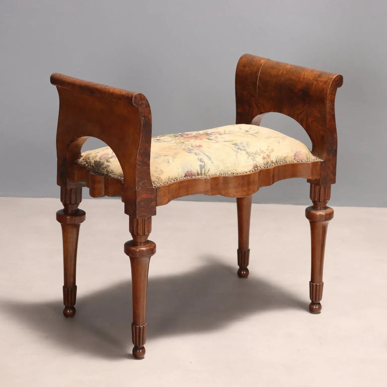Antique Chairs and Bench Art Deco Walnut Burl Italy XIX Century - Italy, Late XX Century | Antiques | Seating