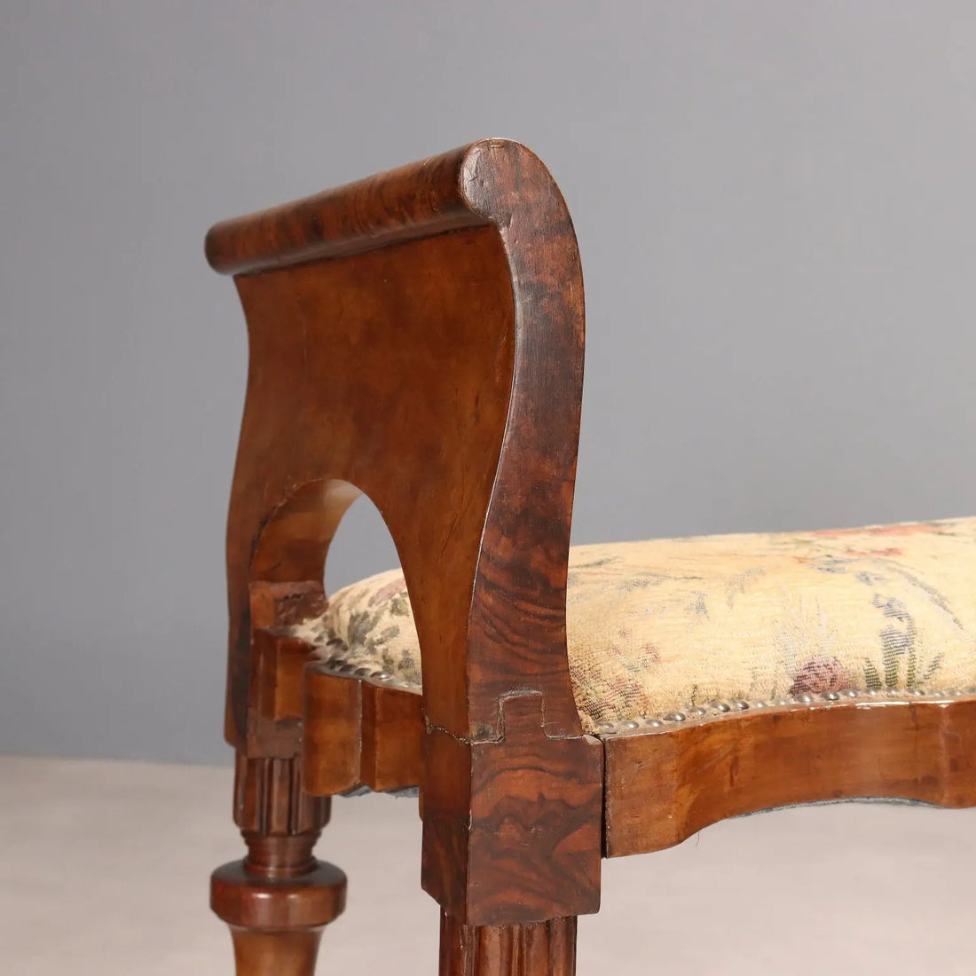 Antique Chairs and Bench Art Deco Walnut Burl Italy XIX Century - Italy, Late XX Century | Antiques | Seating