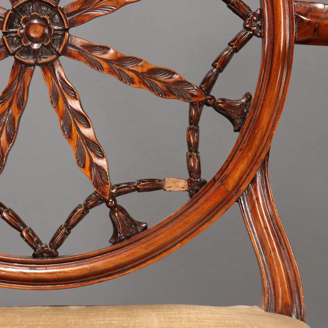 Four English Cherry Armchairs - 20th Century