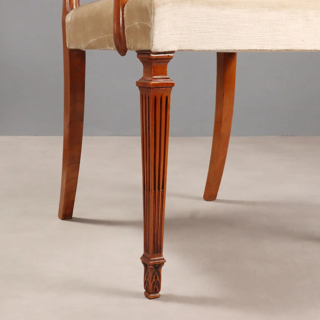 Four English Cherry Armchairs - 20th Century