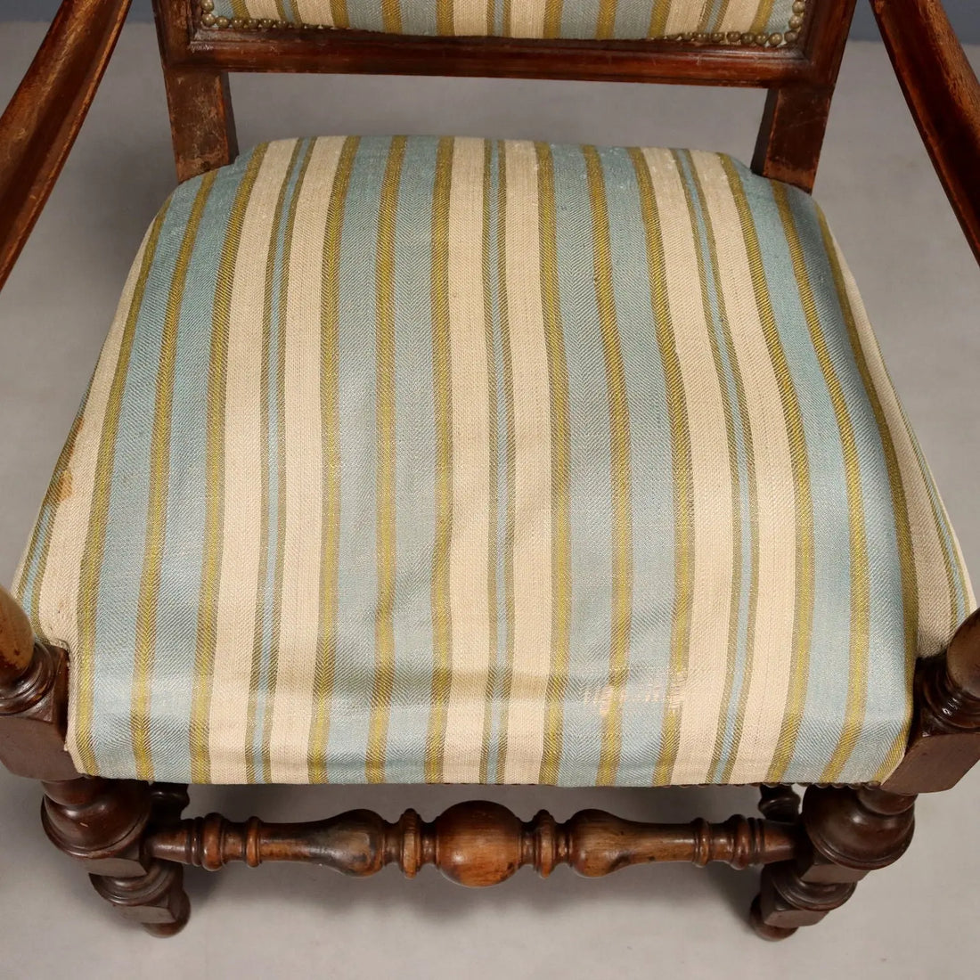 Antique Armchair Baroque Style Walnut Padding XIX Century - Italy, Late XIX Century | Antiques | Seating
