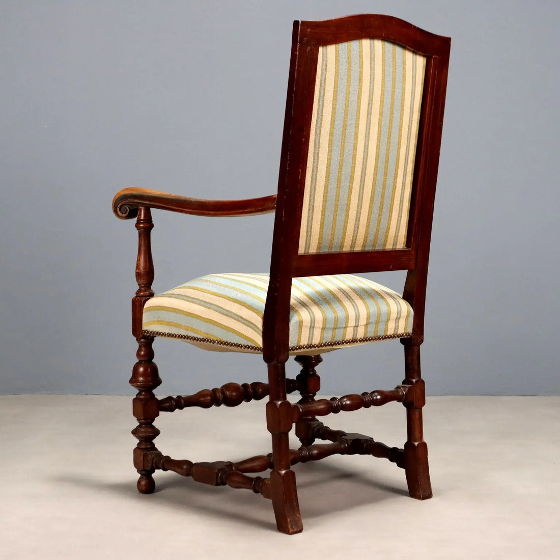 Antique Armchair Baroque Style Walnut Padding XIX Century - Italy, Late XIX Century | Antiques | Seating