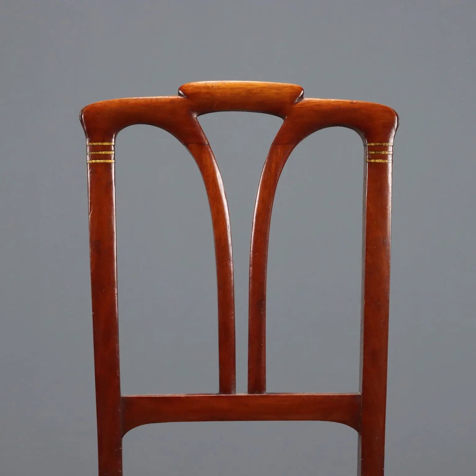 Antique Art Nouveau Chairs Mahogany Fabric Padding XX Century - Italy, Early XX Century | Antiques | Seating