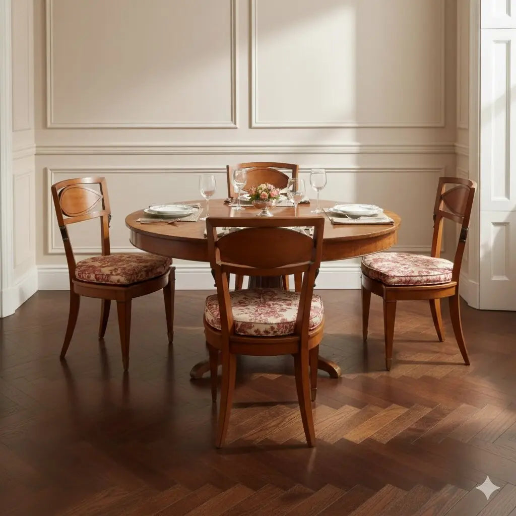 Antique Chairs Regency Style Mahogany Fabric XX Century - England, Early XX Century | Antiques | Seating