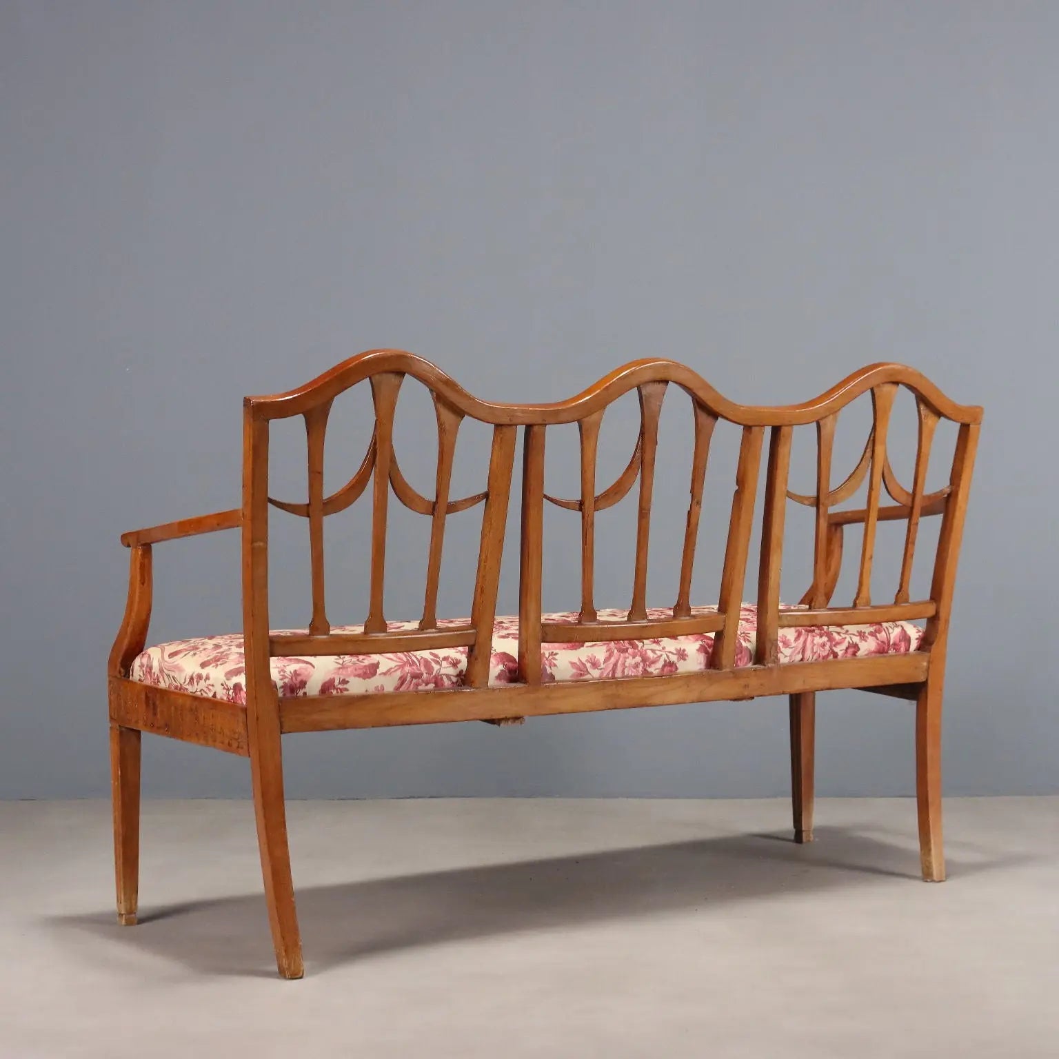 Antique Sofa Neoclassical Maple Fabric Italy XIX Century - Italy, Early XIX Century | Antiques | Seating