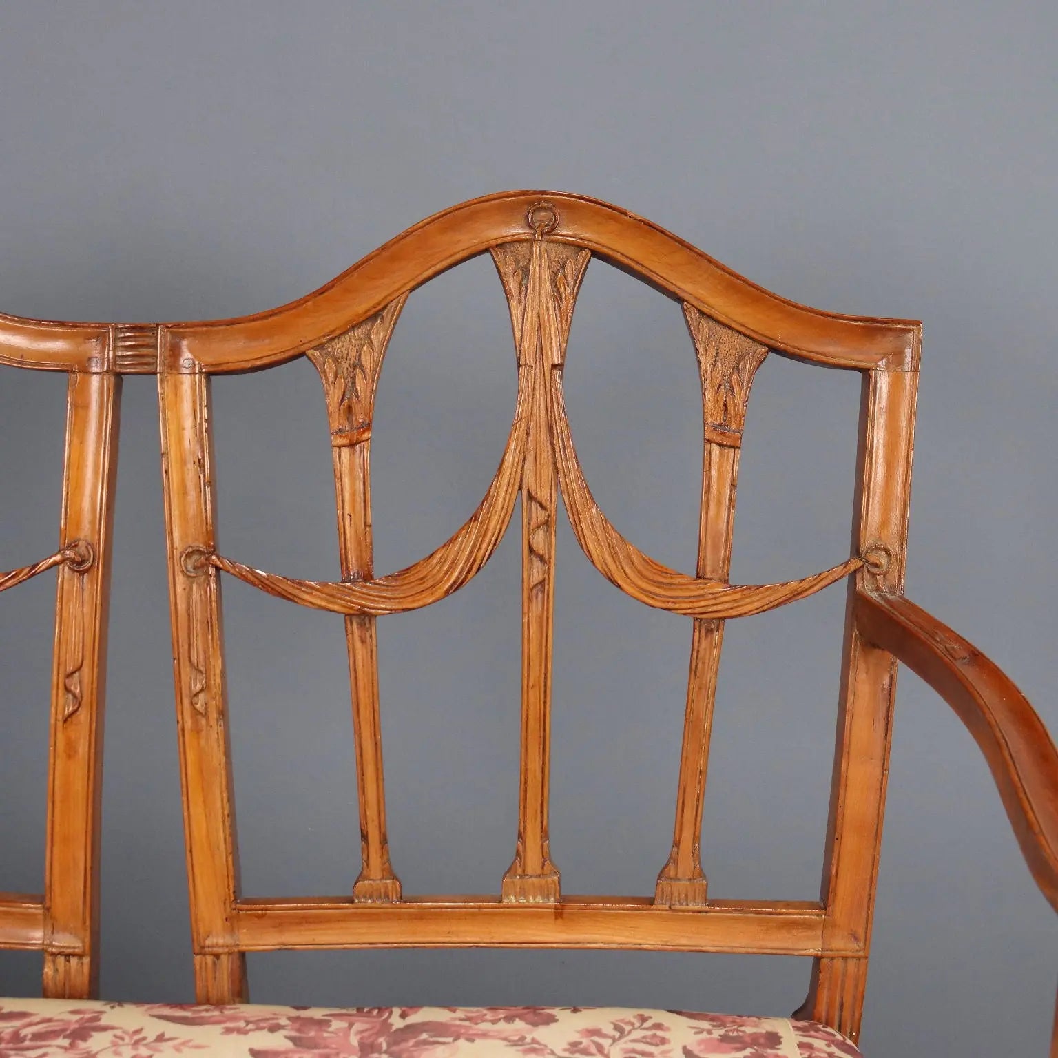 Antique Sofa Neoclassical Maple Fabric Italy XIX Century - Italy, Early XIX Century | Antiques | Seating