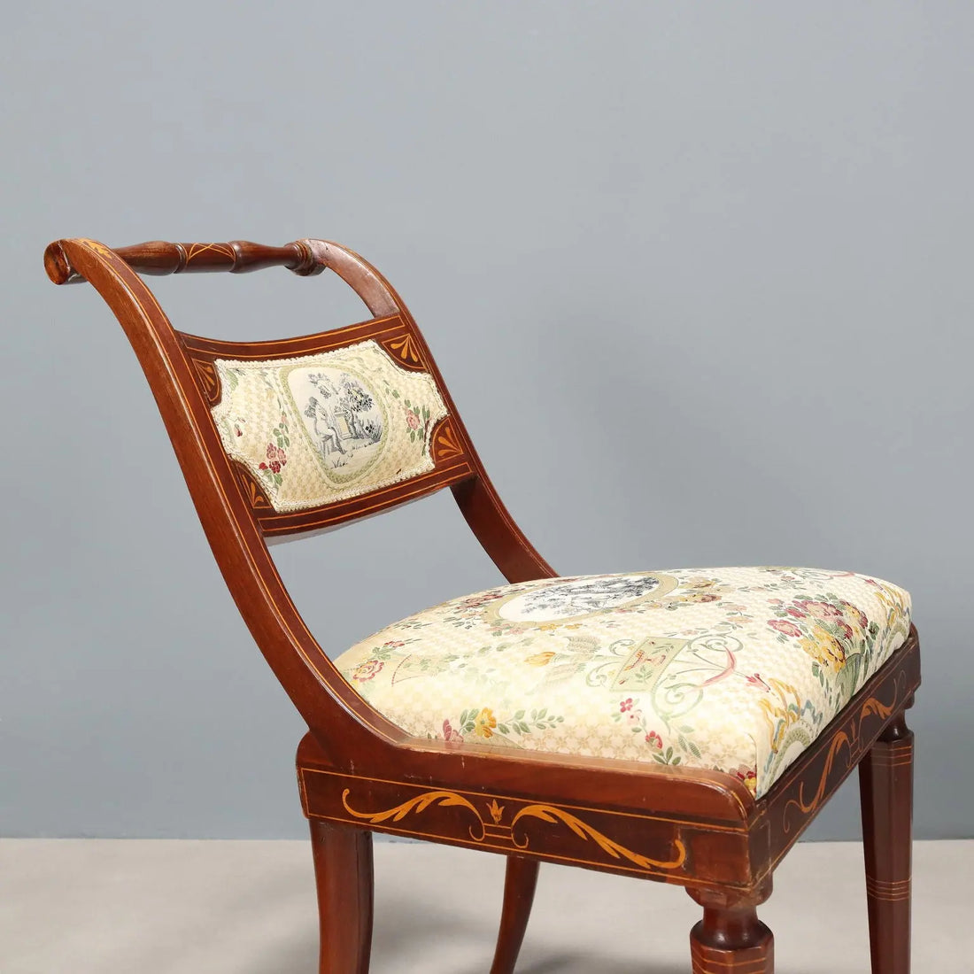 Antique Victorian Chairs Mahogany Fabric United Kingdom XIX Century - England, Early XIX Century | Antiques | Seating