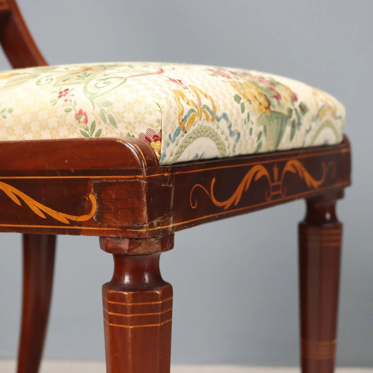 Antique Victorian Chairs Mahogany Fabric United Kingdom XIX Century - England, Early XIX Century | Antiques | Seating