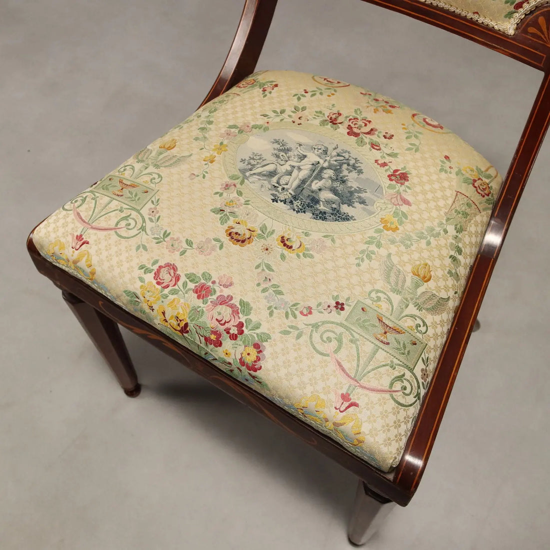 Antique Victorian Chairs Mahogany Fabric United Kingdom XIX Century - England, Early XIX Century | Antiques | Seating
