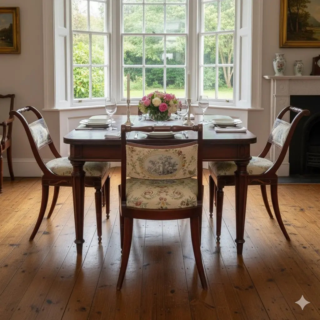 Antique Victorian Chairs Mahogany Fabric United Kingdom XIX Century - England, Early XIX Century | Antiques | Seating