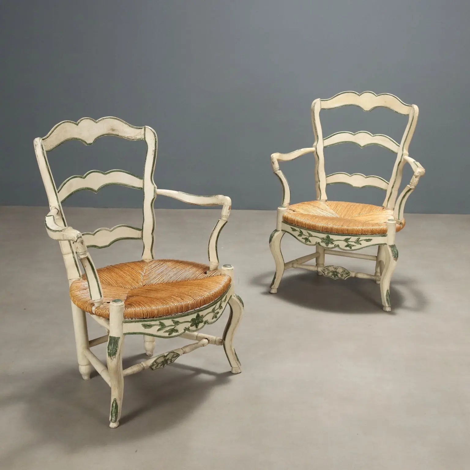 Antique Armchairs Baroque Style Lacquered Wood XIX Century - Italy, Late XIX Century | Antiques | Seating