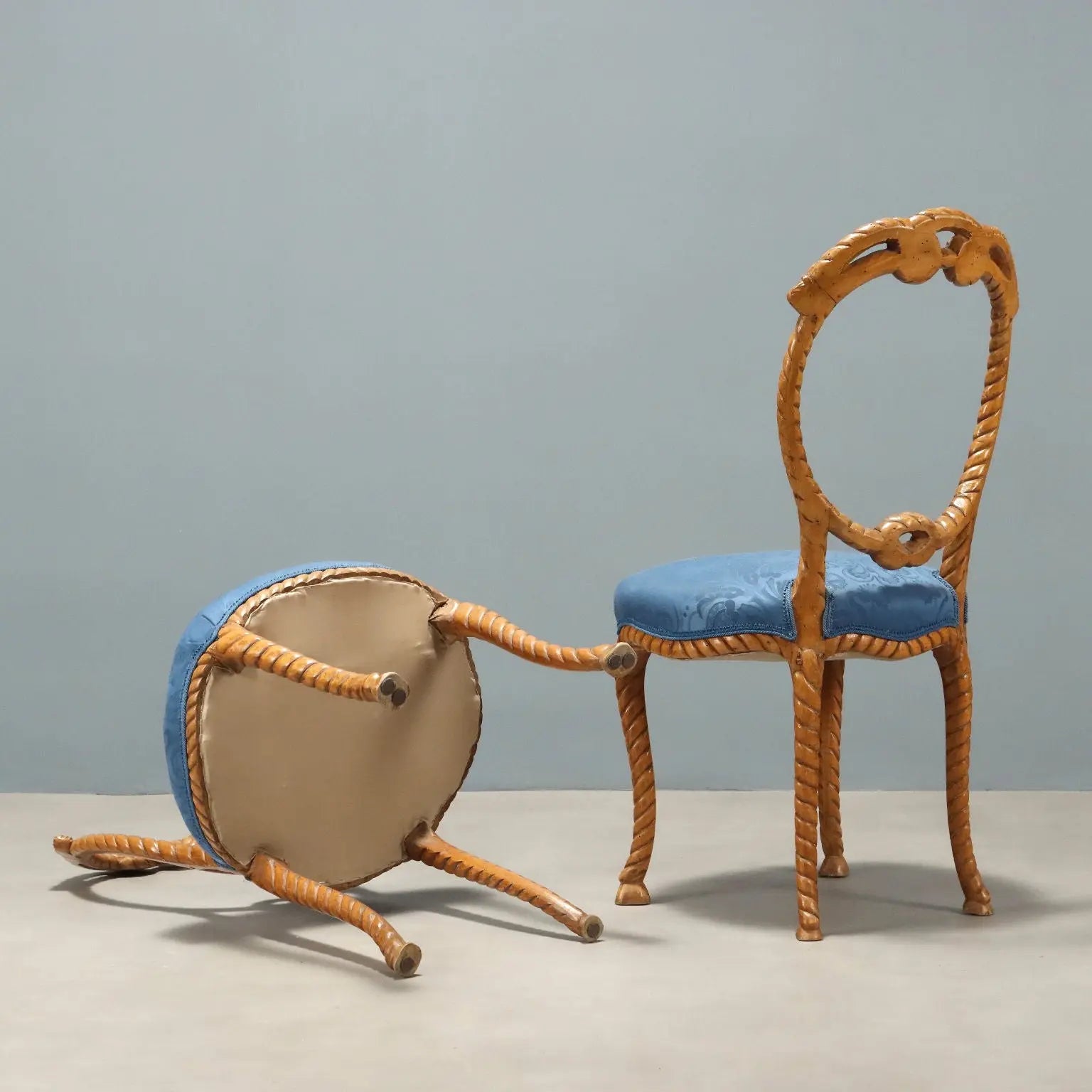 Antique Chairs Carved Beech Padded Seat Italy XIX Century - Italien, XIX Jhd | Antiques | Seating
