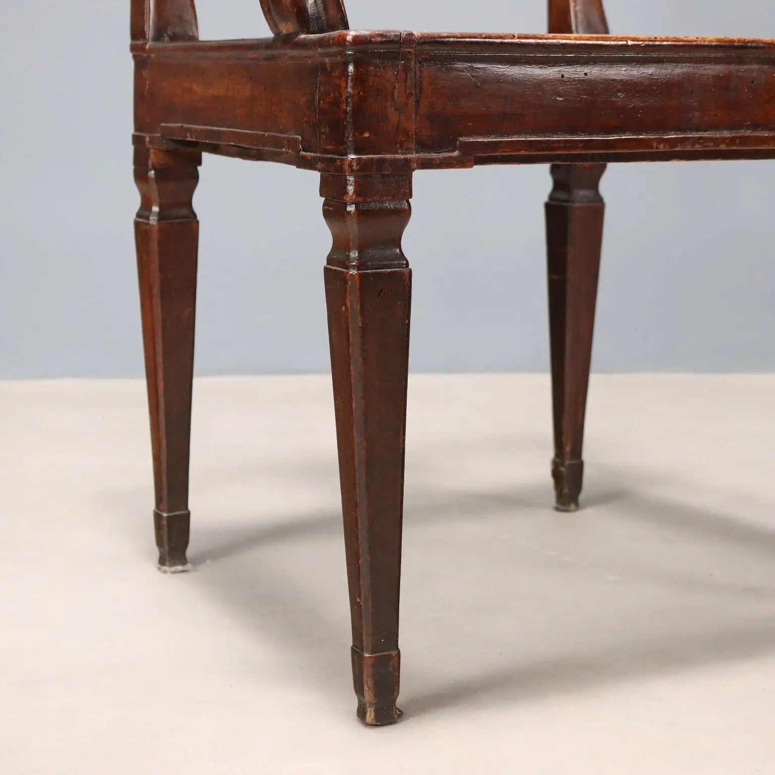 Antique Armchair Walnut Caned Seat Italy XVIII Century - Italy, XVIII Century | Antiques | Seating