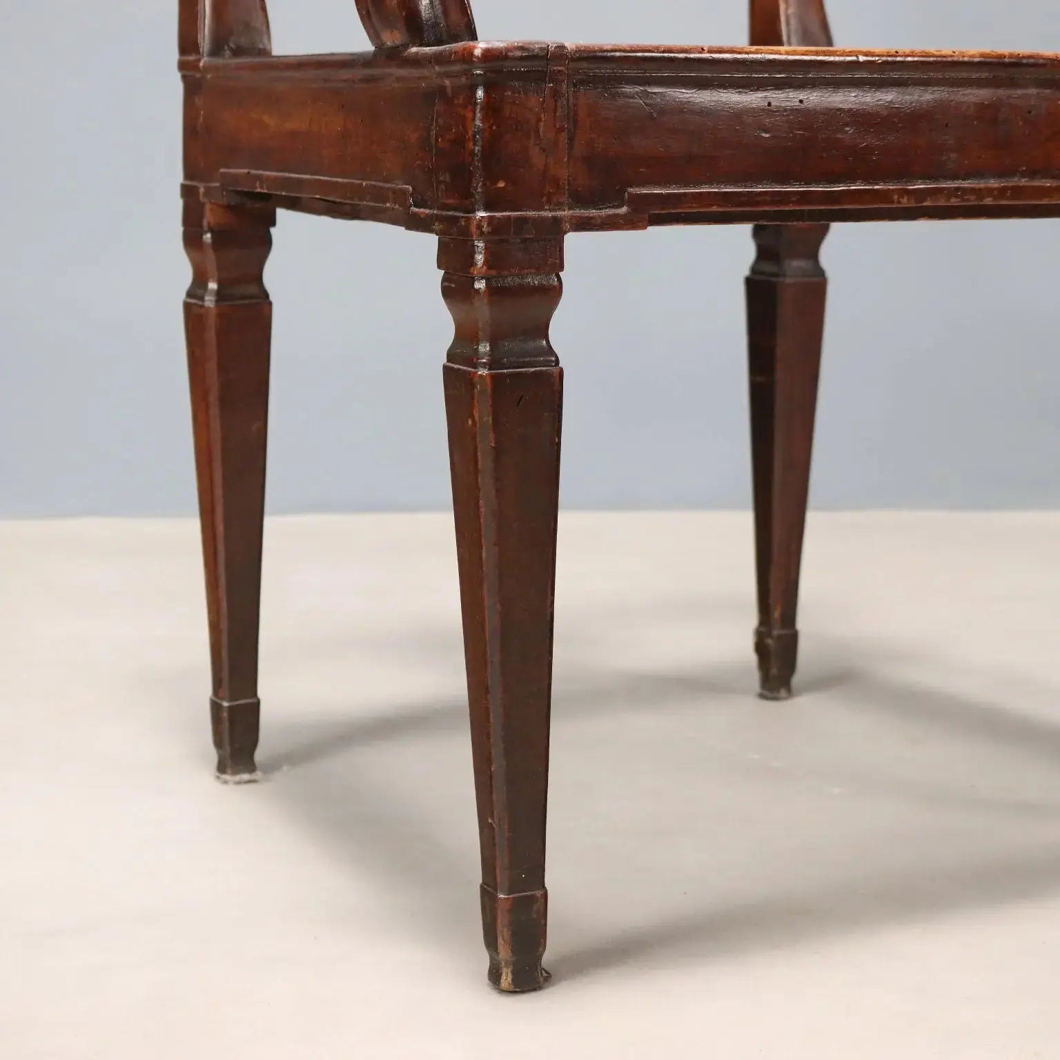 Antique Armchair Walnut Caned Seat Italy XVIII Century - Italy, XVIII Century | Antiques | Seating