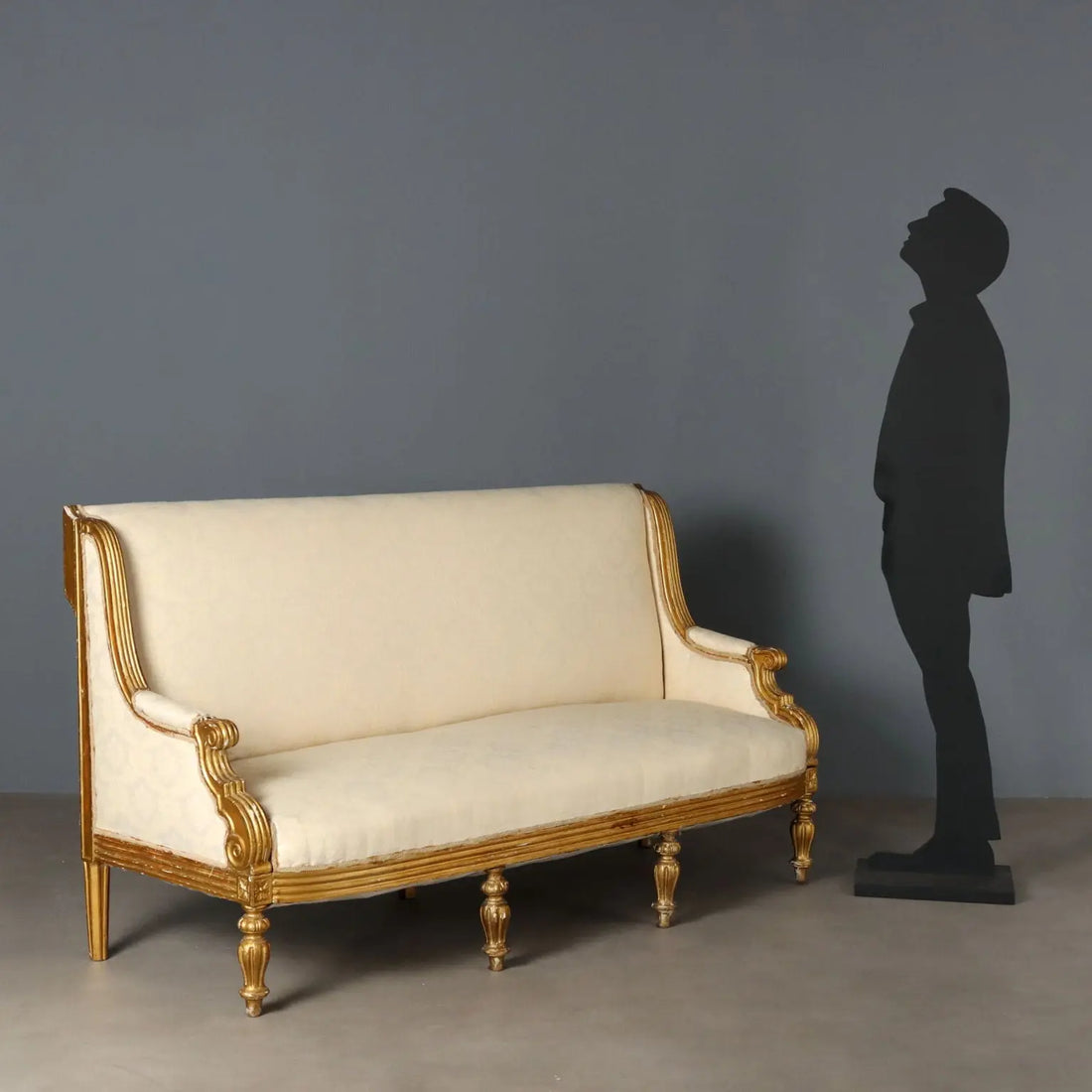 Antique Sofa Neoclassical Style Carved Wood Italy XIX Century - Italy, Second Half XIX Century | Antiques | Seating