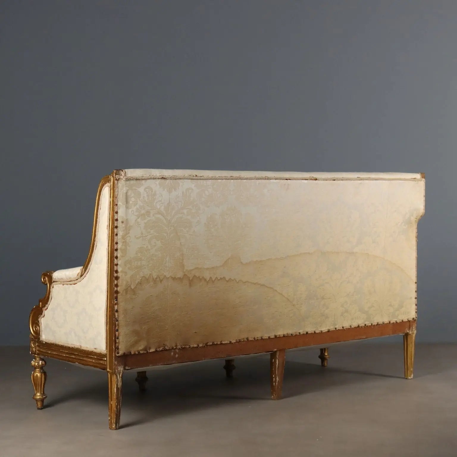 Antique Sofa Neoclassical Style Carved Wood Italy XIX Century - Italy, Second Half XIX Century | Antiques | Seating