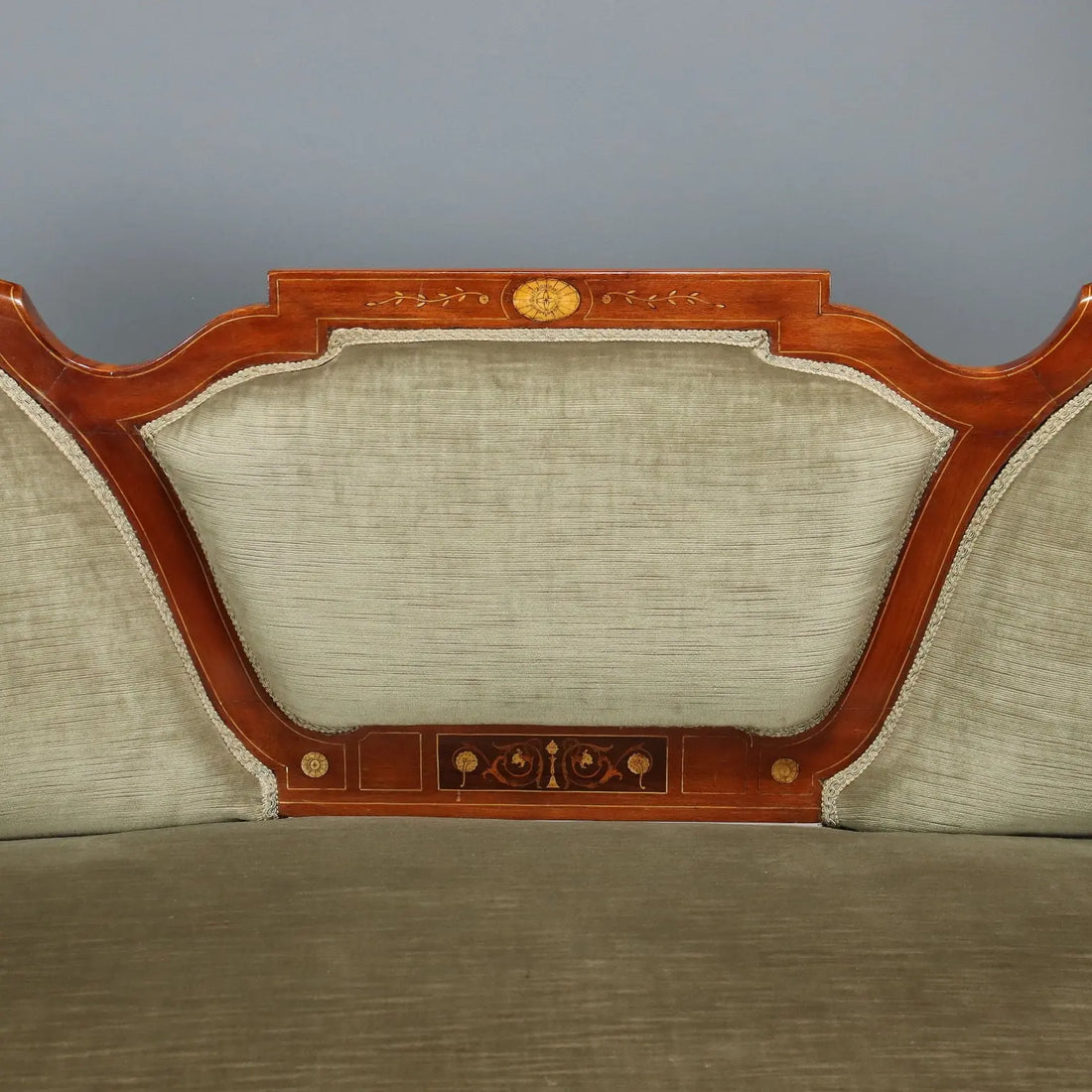 Antique Sofa Mahogany Inlays United Kingdom XIX Century
