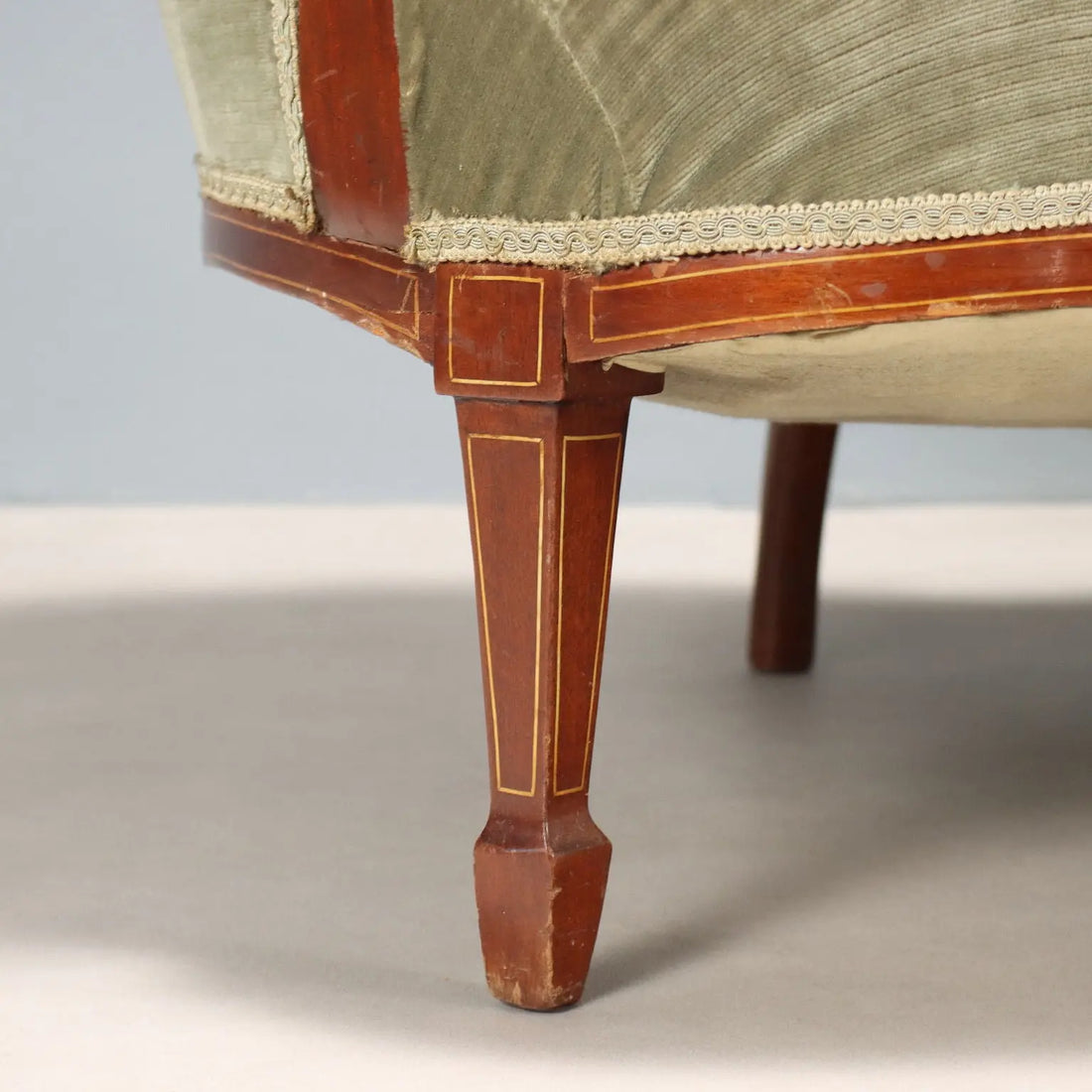Antique Sofa Mahogany Inlays United Kingdom XIX Century