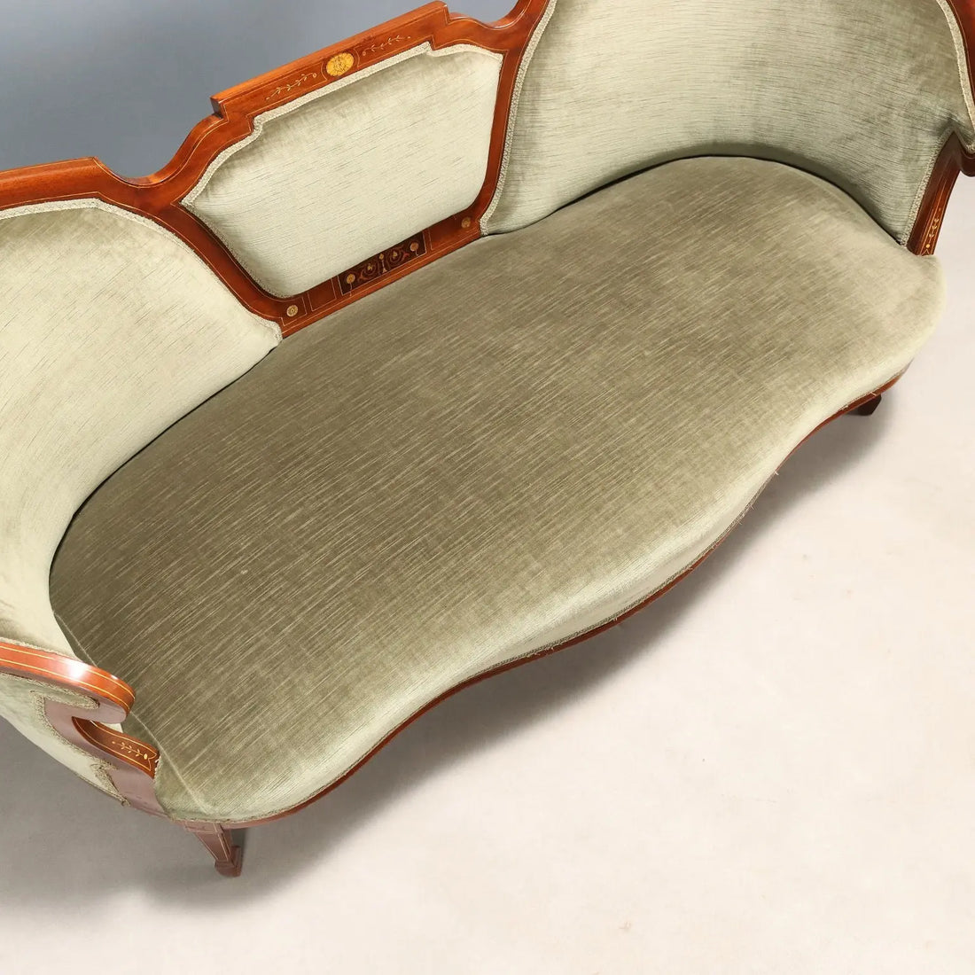 Antique Sofa Mahogany Inlays United Kingdom XIX Century