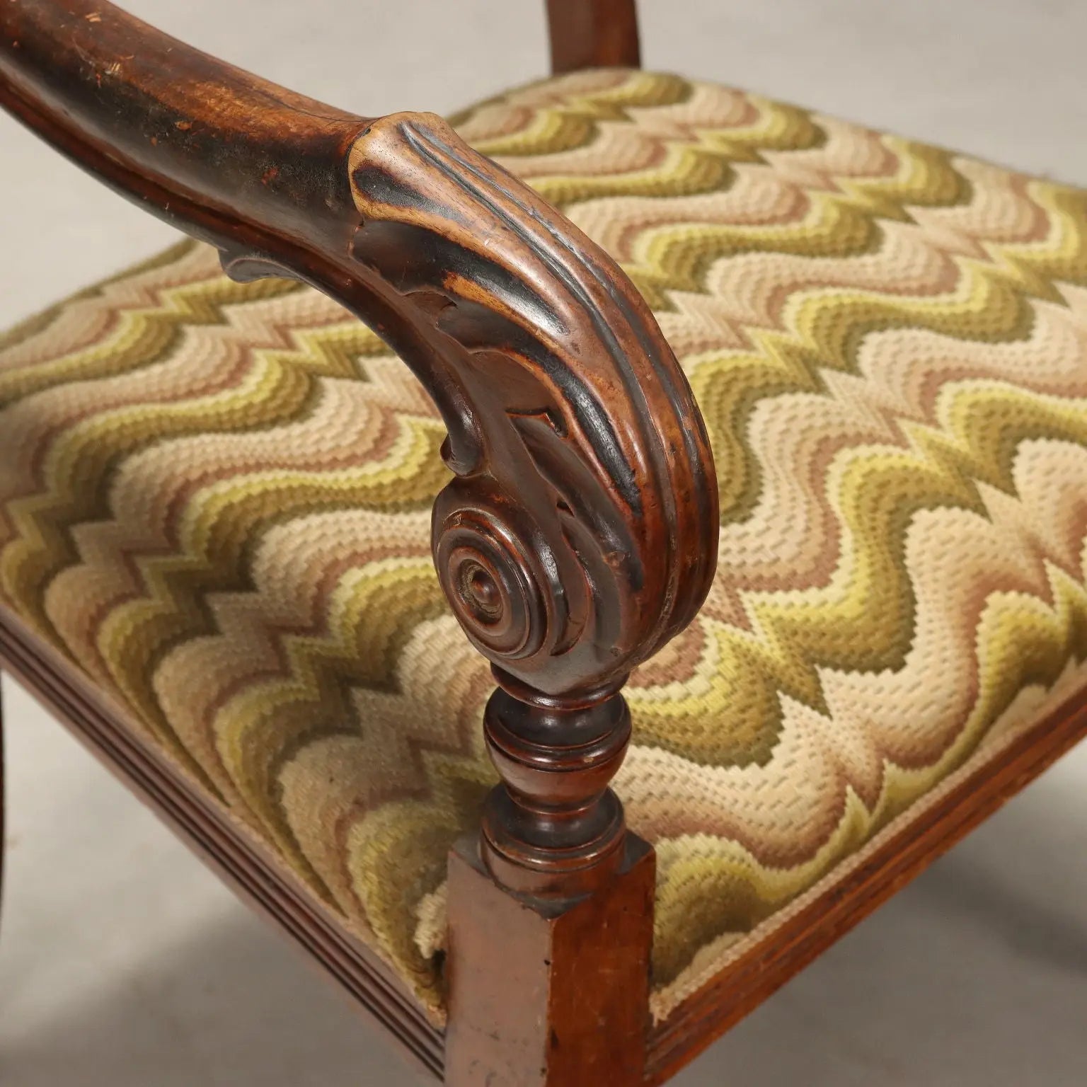 Luigi Filippo Armchair in Walnut - Italy, 19th Century