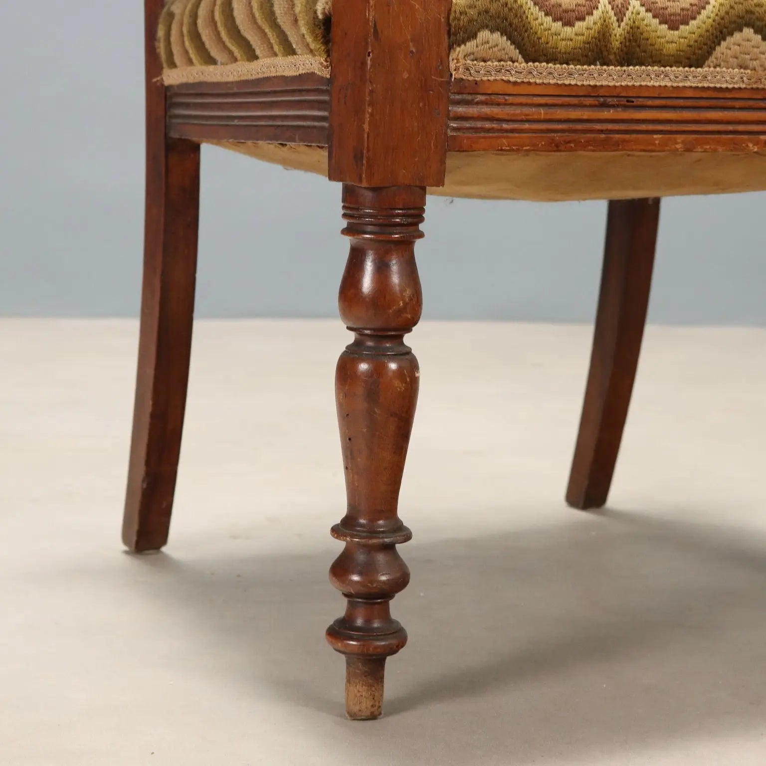 Luigi Filippo Armchair in Walnut - Italy, 19th Century