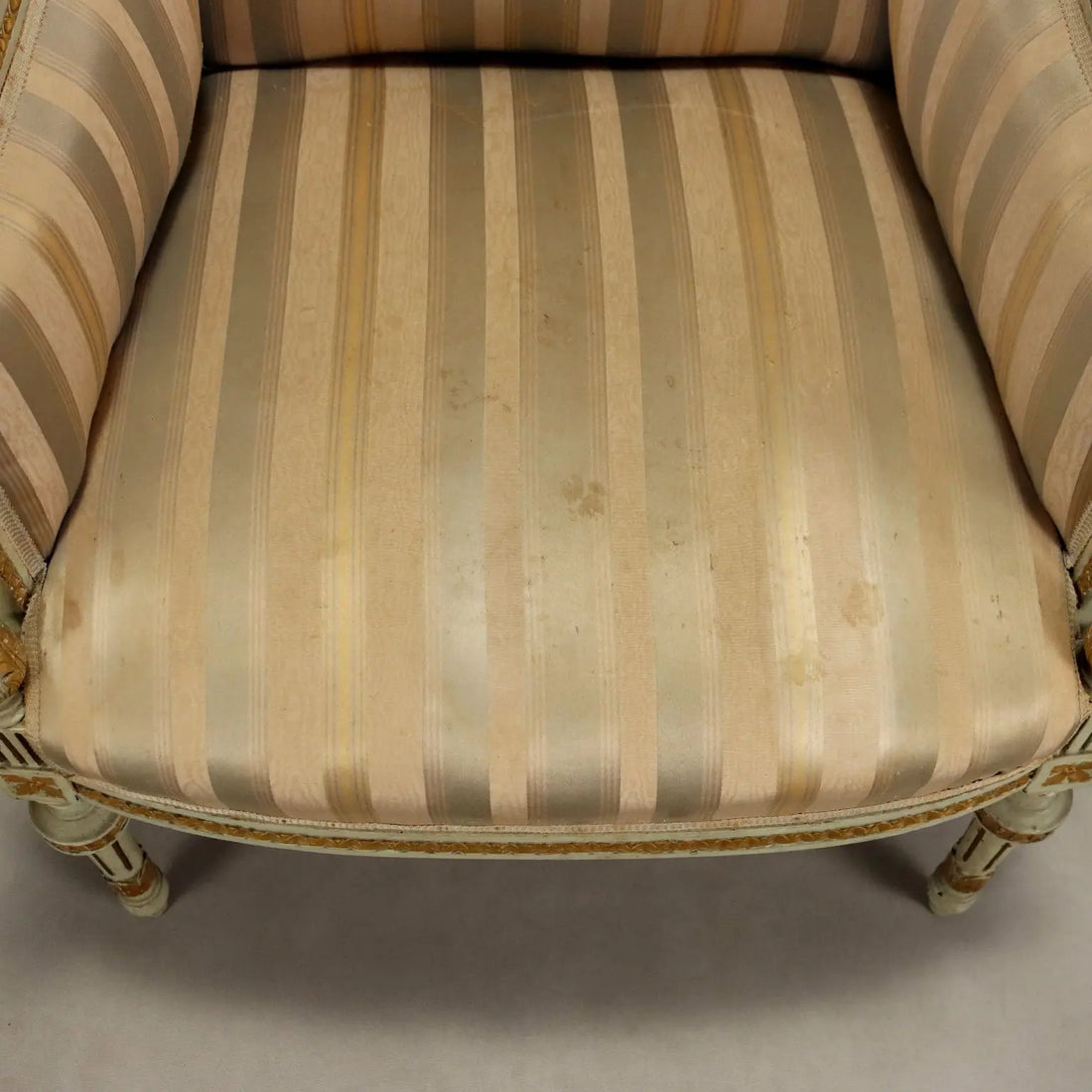 Antique Armchairs Carved Lacquered Wood Fabric XIX Century - Italy, Late XIX Century | Antiques | Seating
