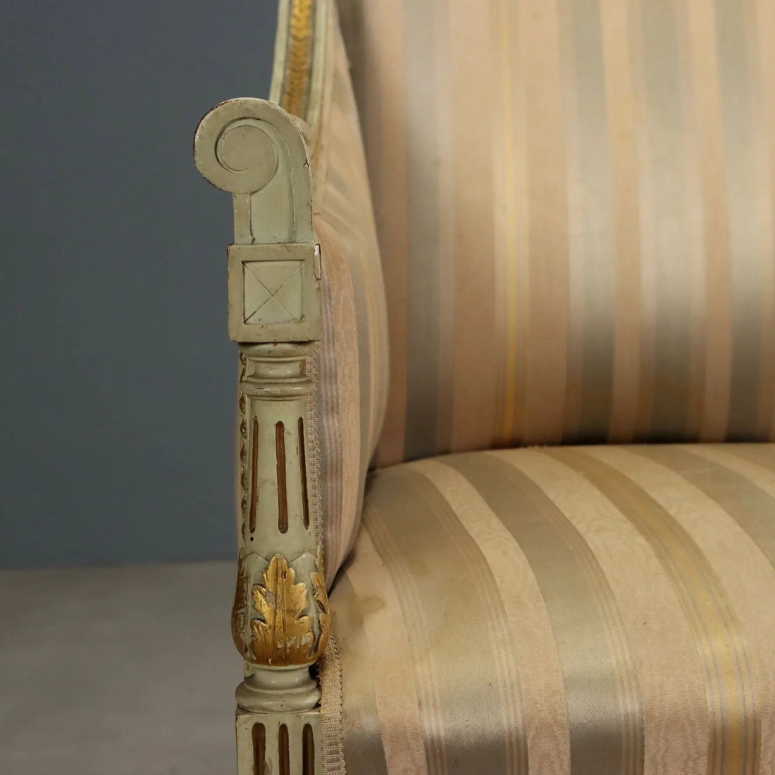 Antique Armchairs Carved Lacquered Wood Fabric XIX Century - Italy, Late XIX Century | Antiques | Seating