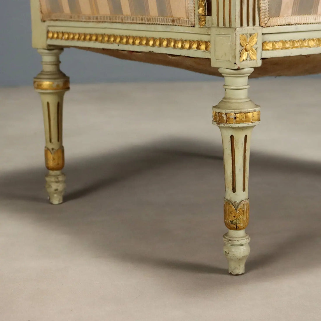 Antique Armchairs Carved Lacquered Wood Fabric XIX Century - Italy, Late XIX Century | Antiques | Seating