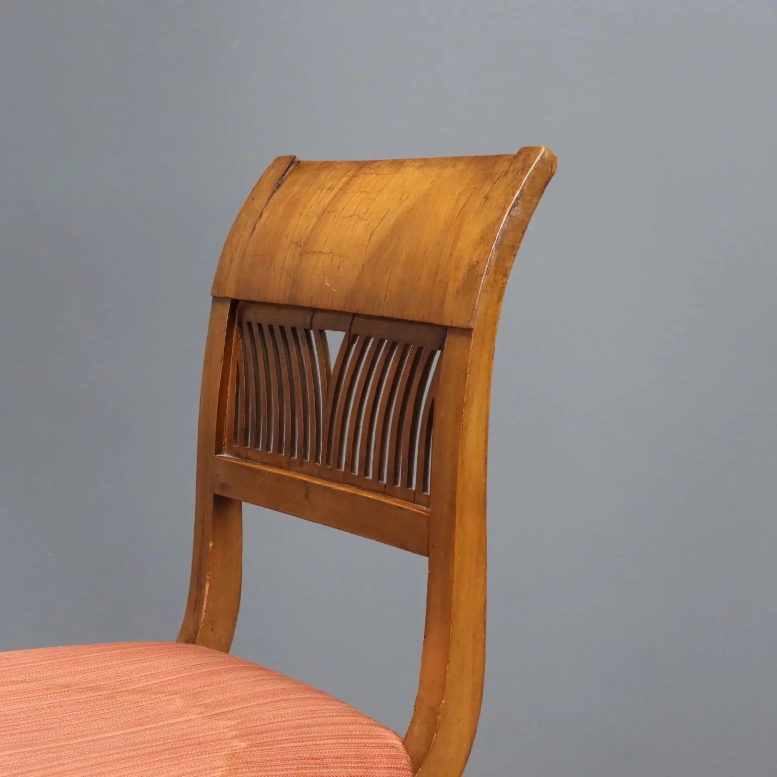 Empire Walnut Chairs - Italy Early 19th Century