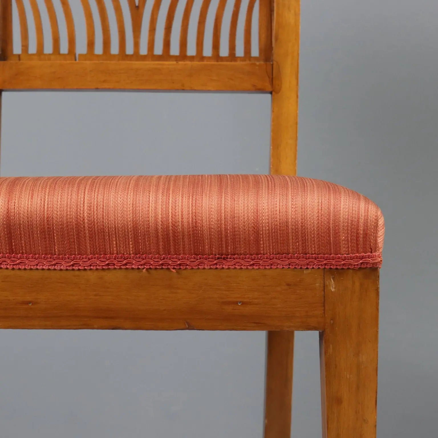 Empire Walnut Chairs - Italy Early 19th Century