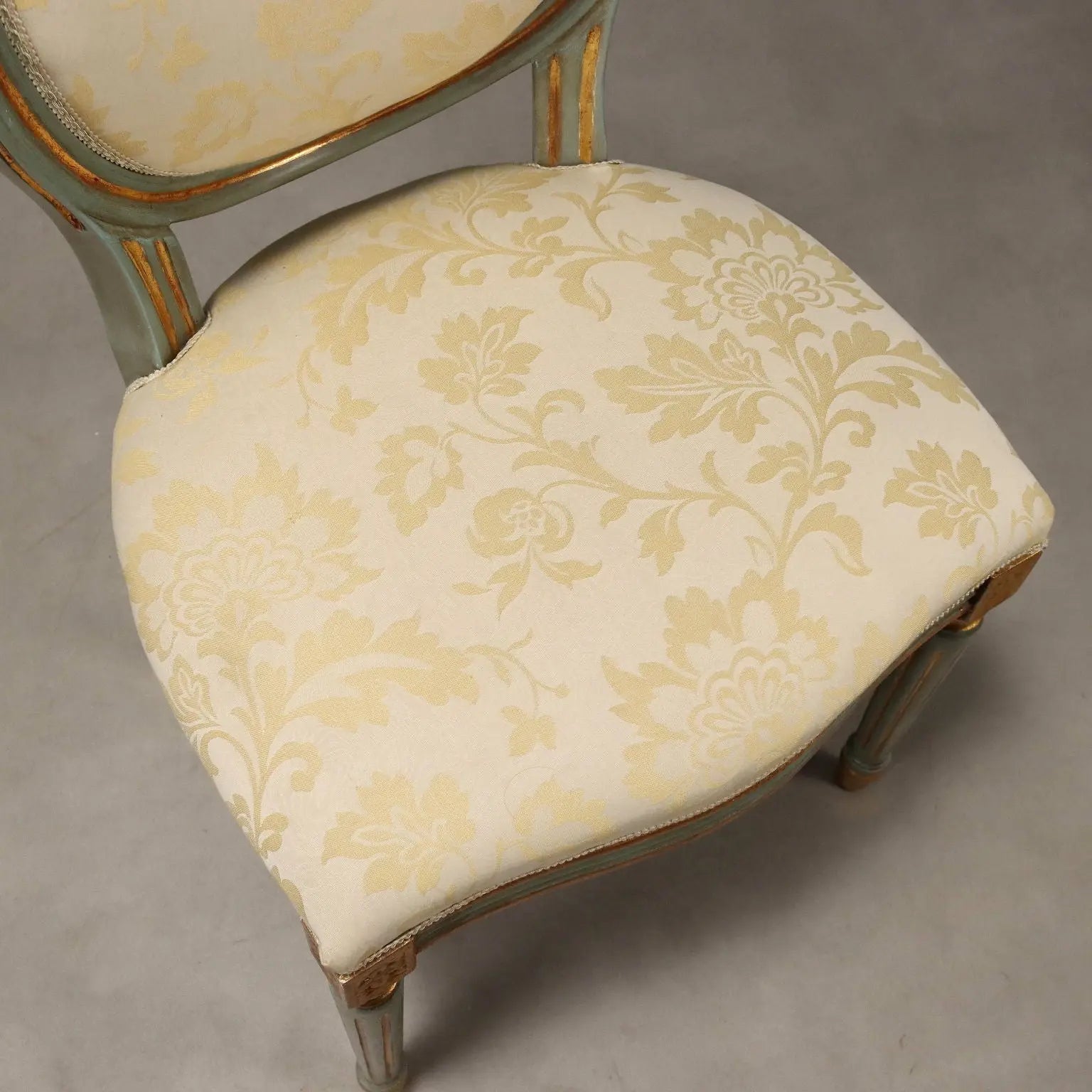Italian Neoclassical Lacquered and Gilded Chairs