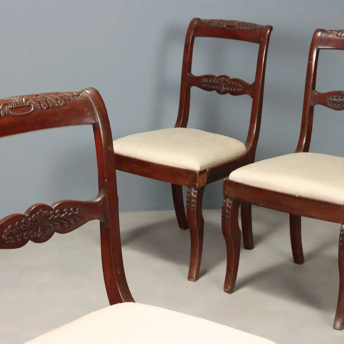 Charles X Mahogany Chairs - 19th Century France