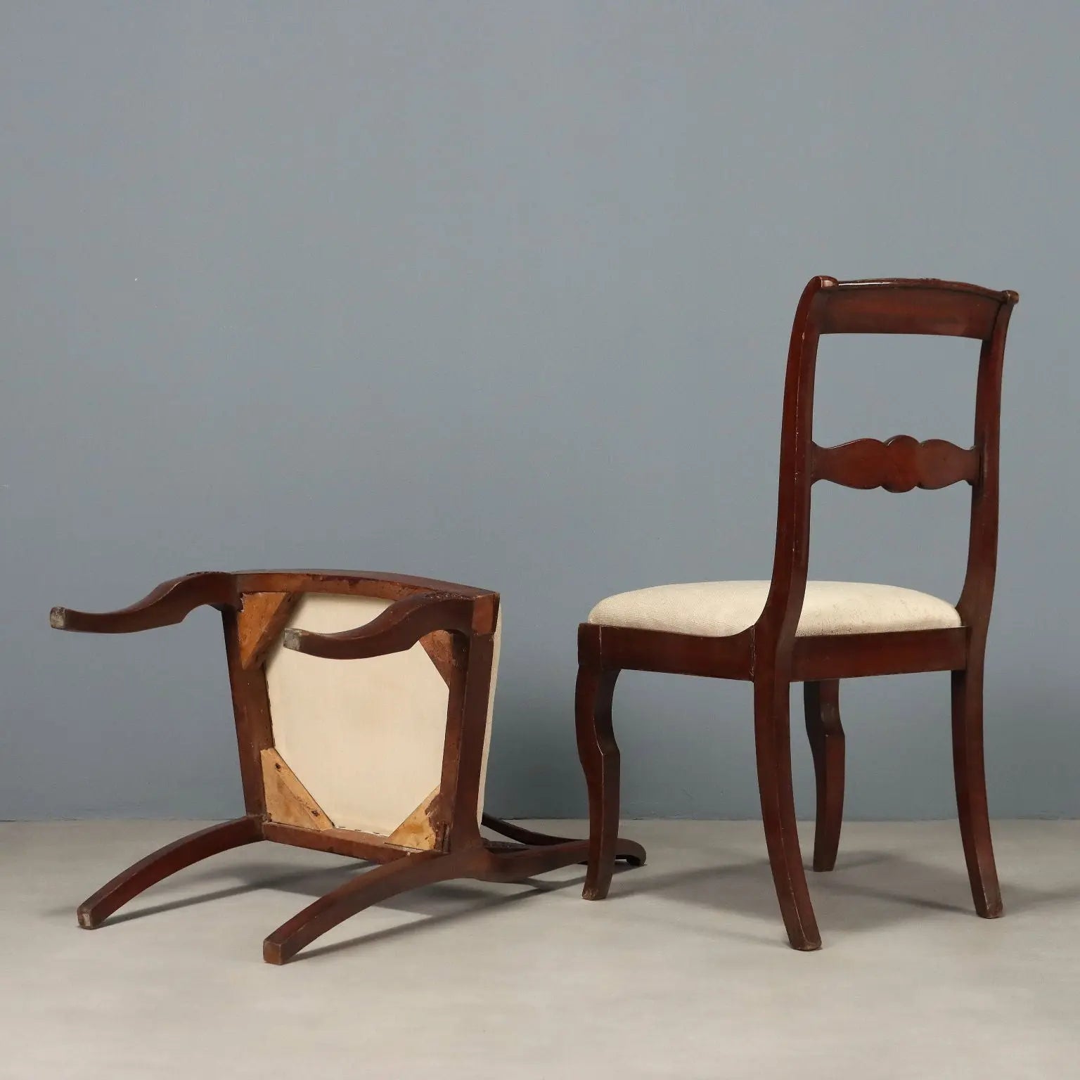 Charles X Mahogany Chairs - 19th Century France