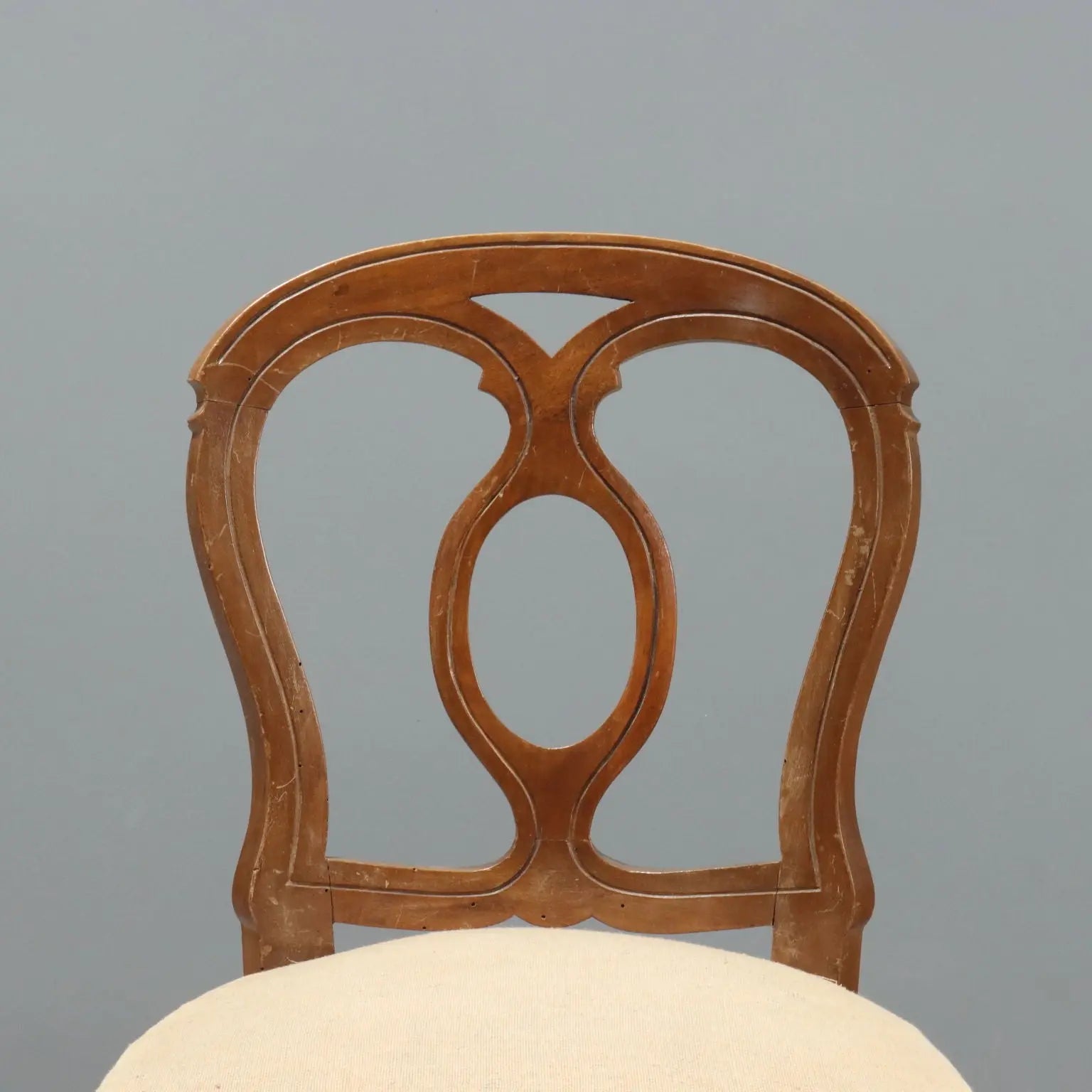Group of Walnut Chairs - Italy Mid 19th Century