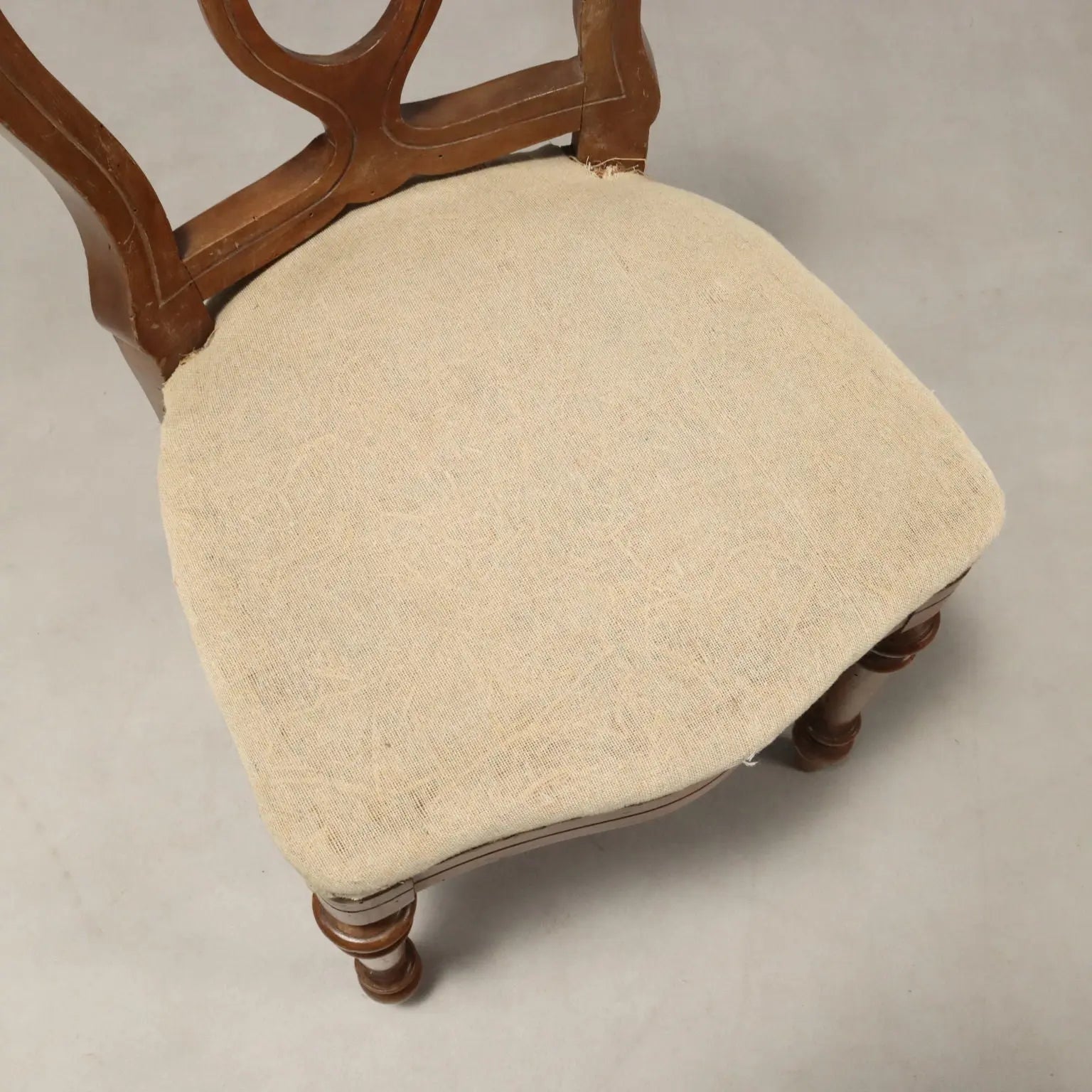 Group of Walnut Chairs - Italy Mid 19th Century
