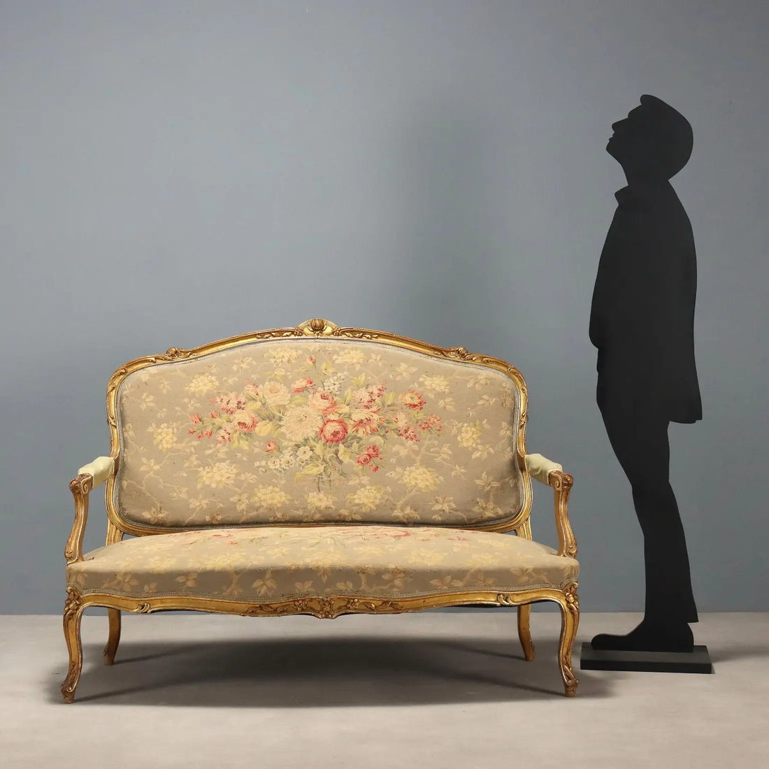 Barocchetto Sofa in Gilded Wood - Italy 1800s