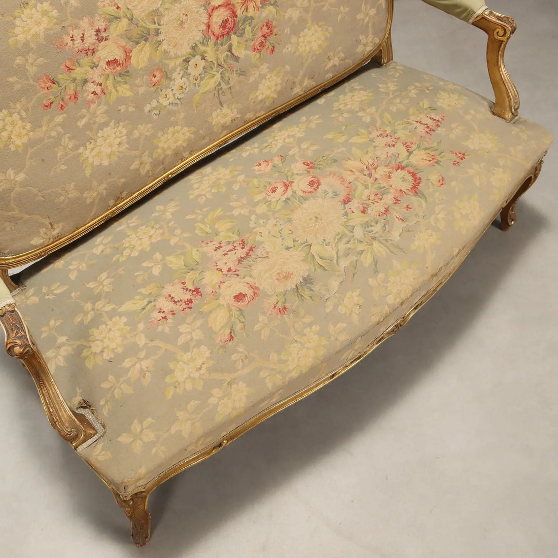 Barocchetto Sofa in Gilded Wood - Italy 1800s