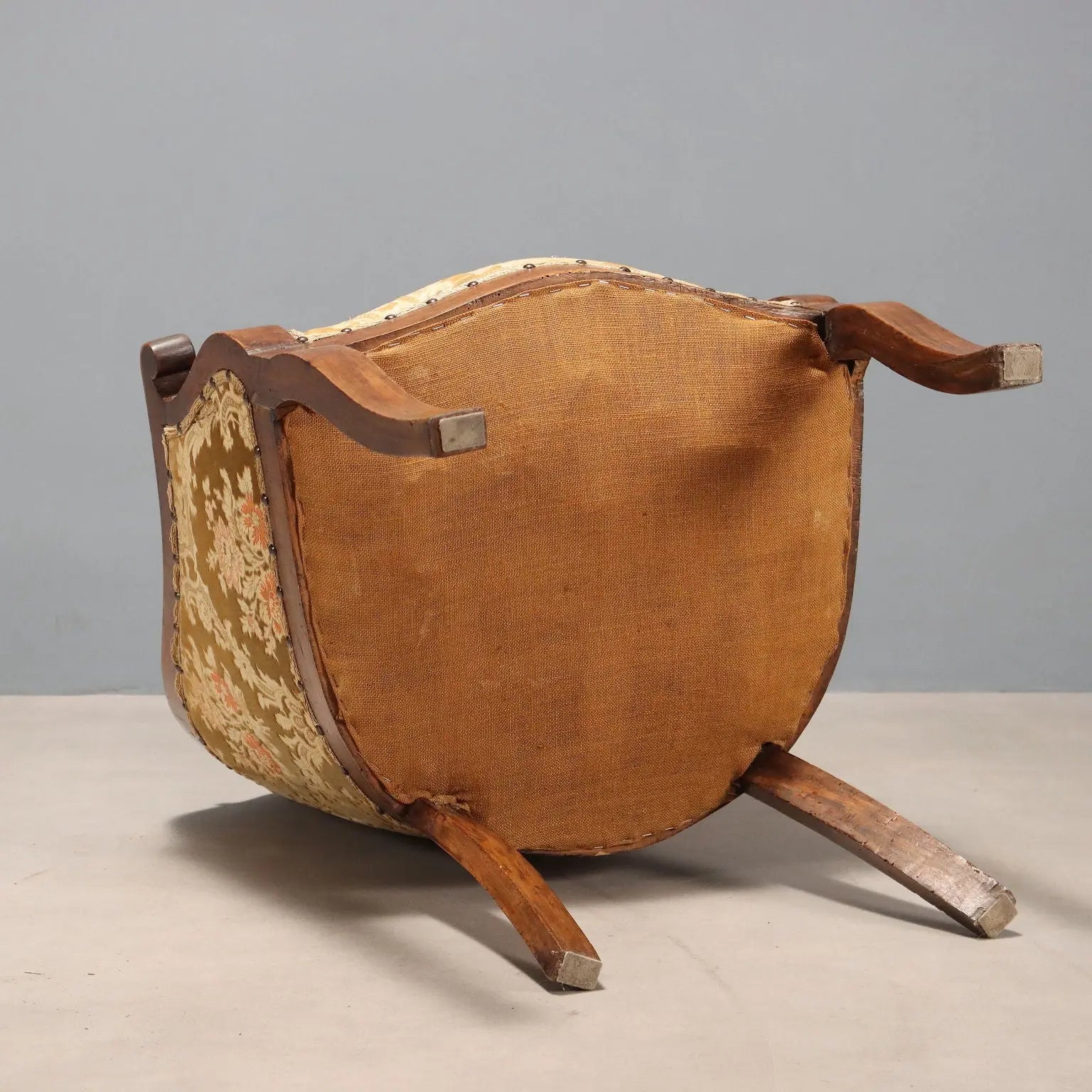 Antique Armchair Walnut Fabric Italy XIX Century - Italy, Mid XIX Century | Antiques | Seating