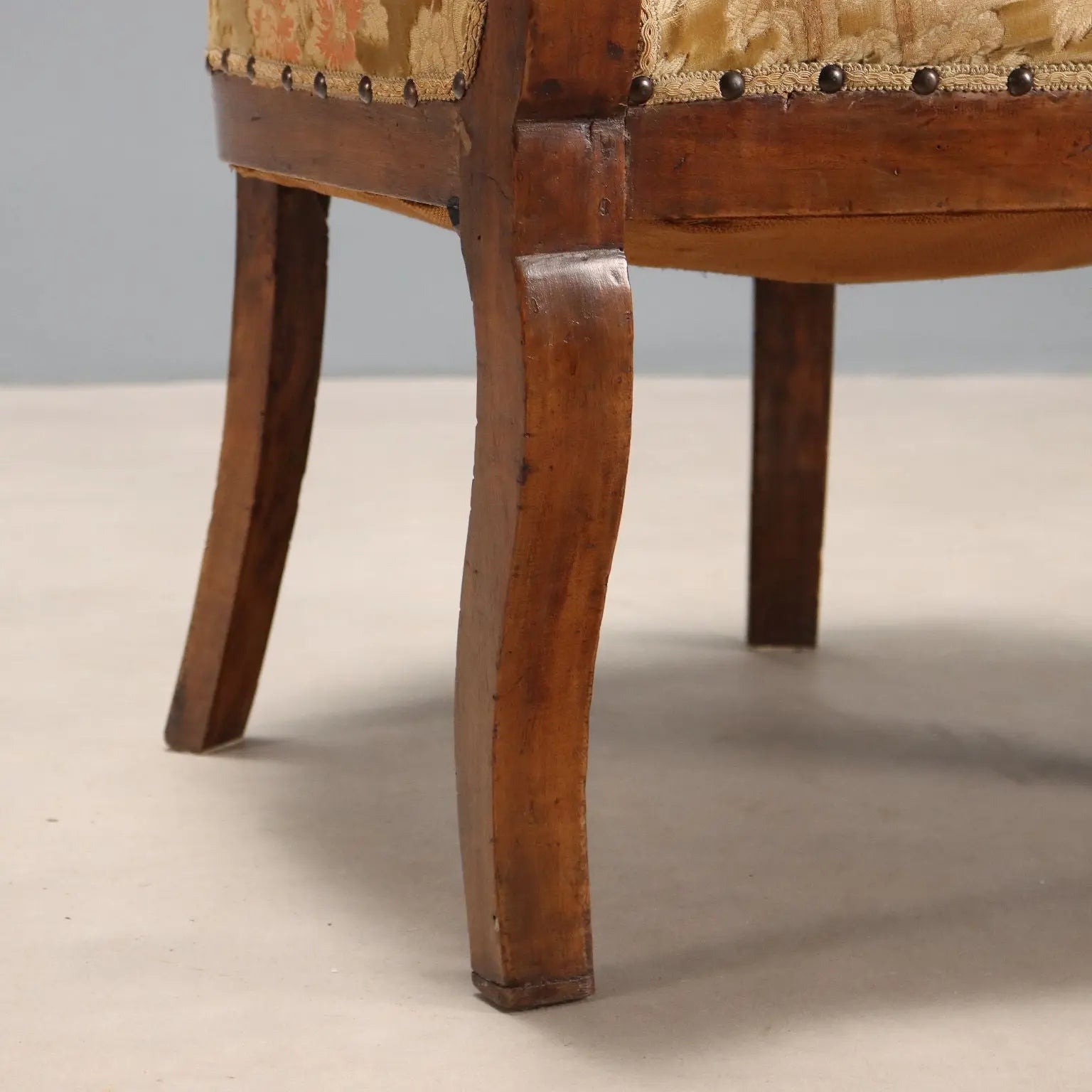 Antique Armchair Walnut Fabric Italy XIX Century - Italy, Mid XIX Century | Antiques | Seating