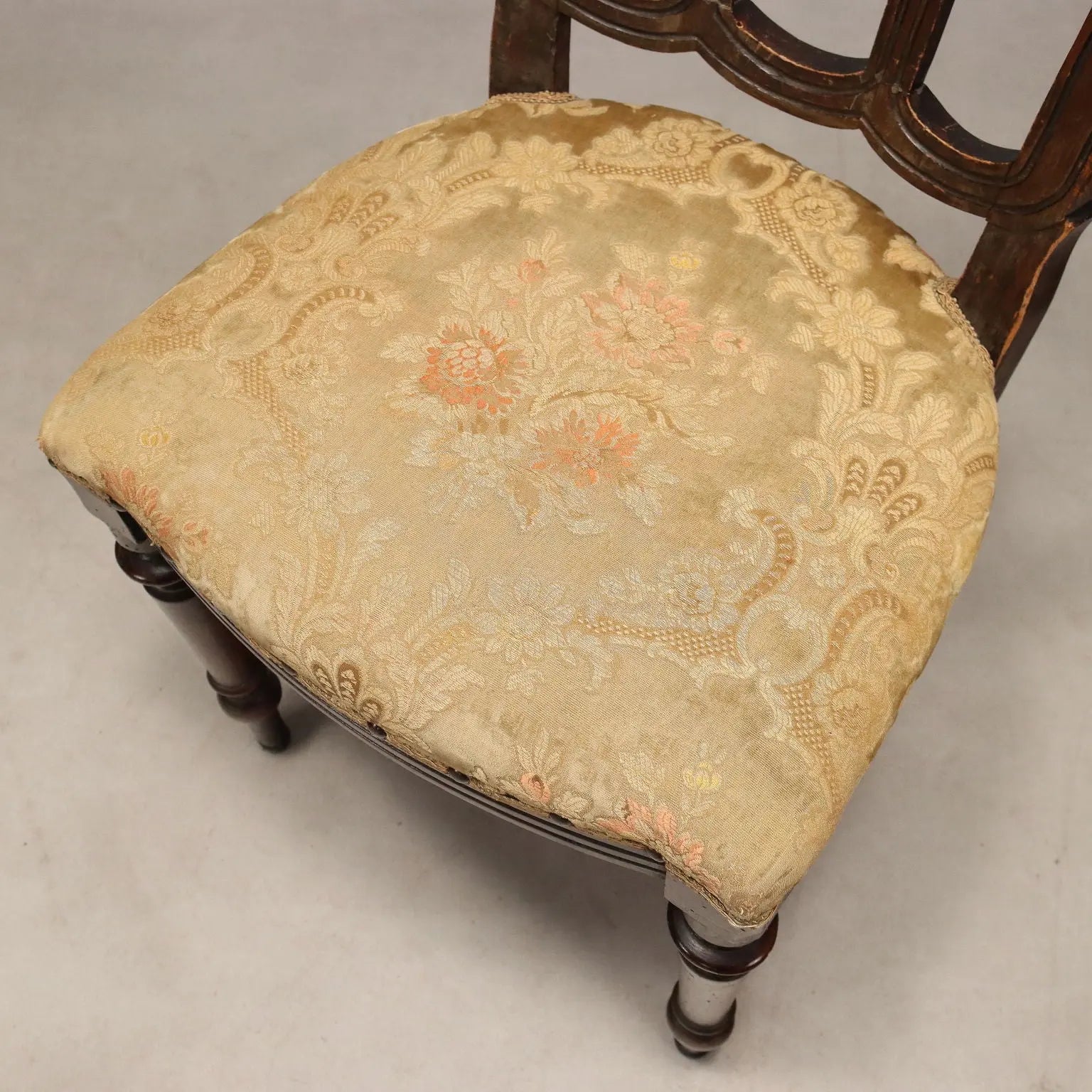 Antique Chairs Walnut Padded Seat Italy Late XIX Century - Italy, Late XIX Century | Antiques | Seating