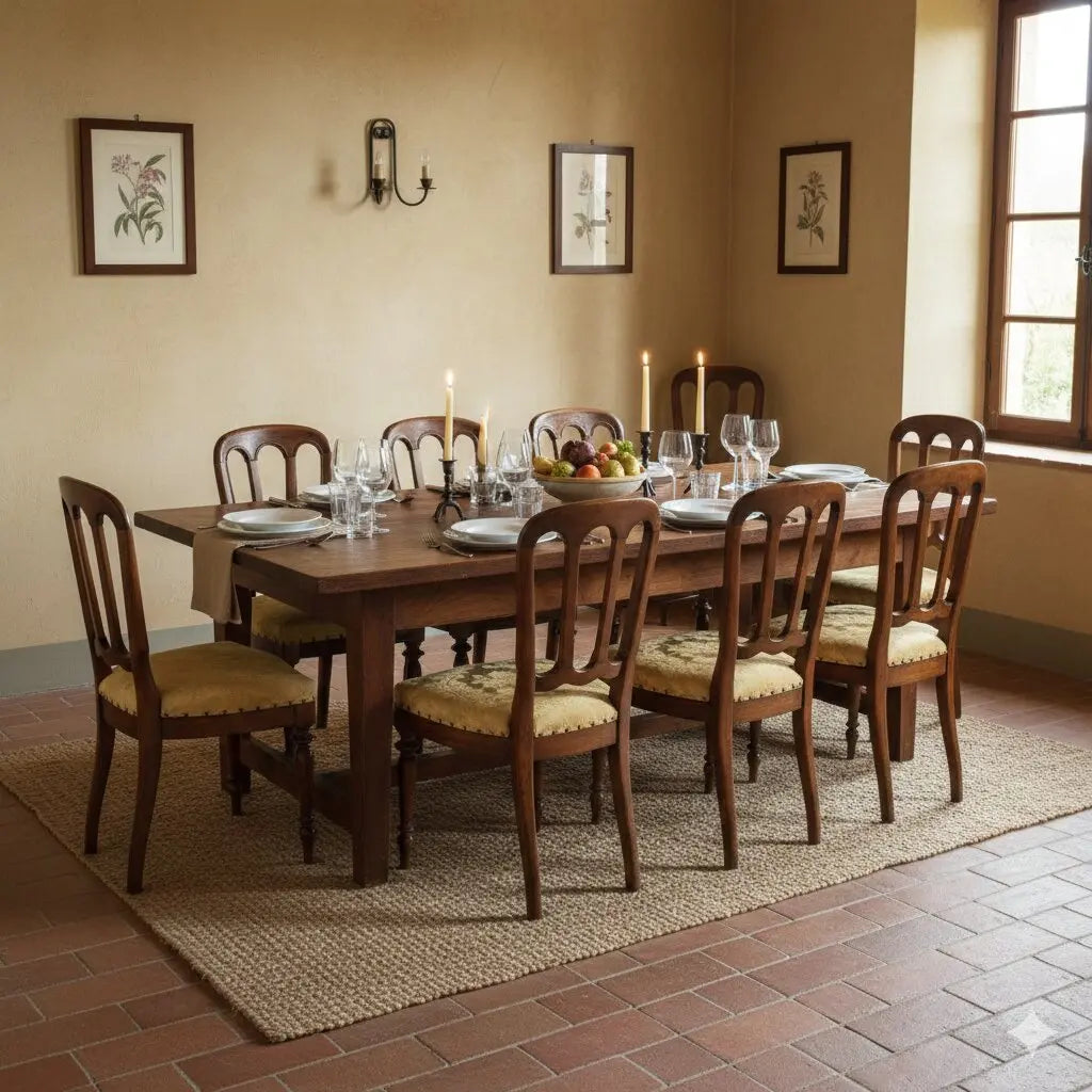 Antique Chairs Walnut Padded Seat Italy Late XIX Century - Italy, Late XIX Century | Antiques | Seating