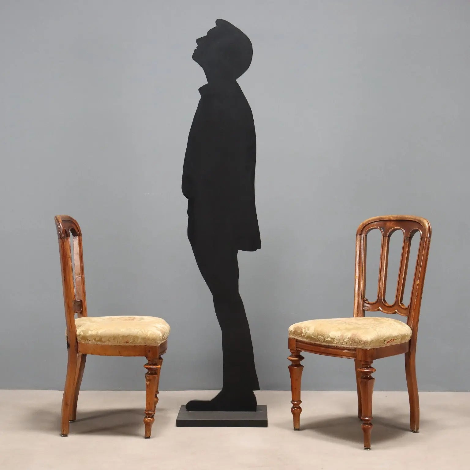 Antique Chairs Walnut Fabric Padding Italy Late XIX Century - Italy, Late XIX Century | Antiques | Seating