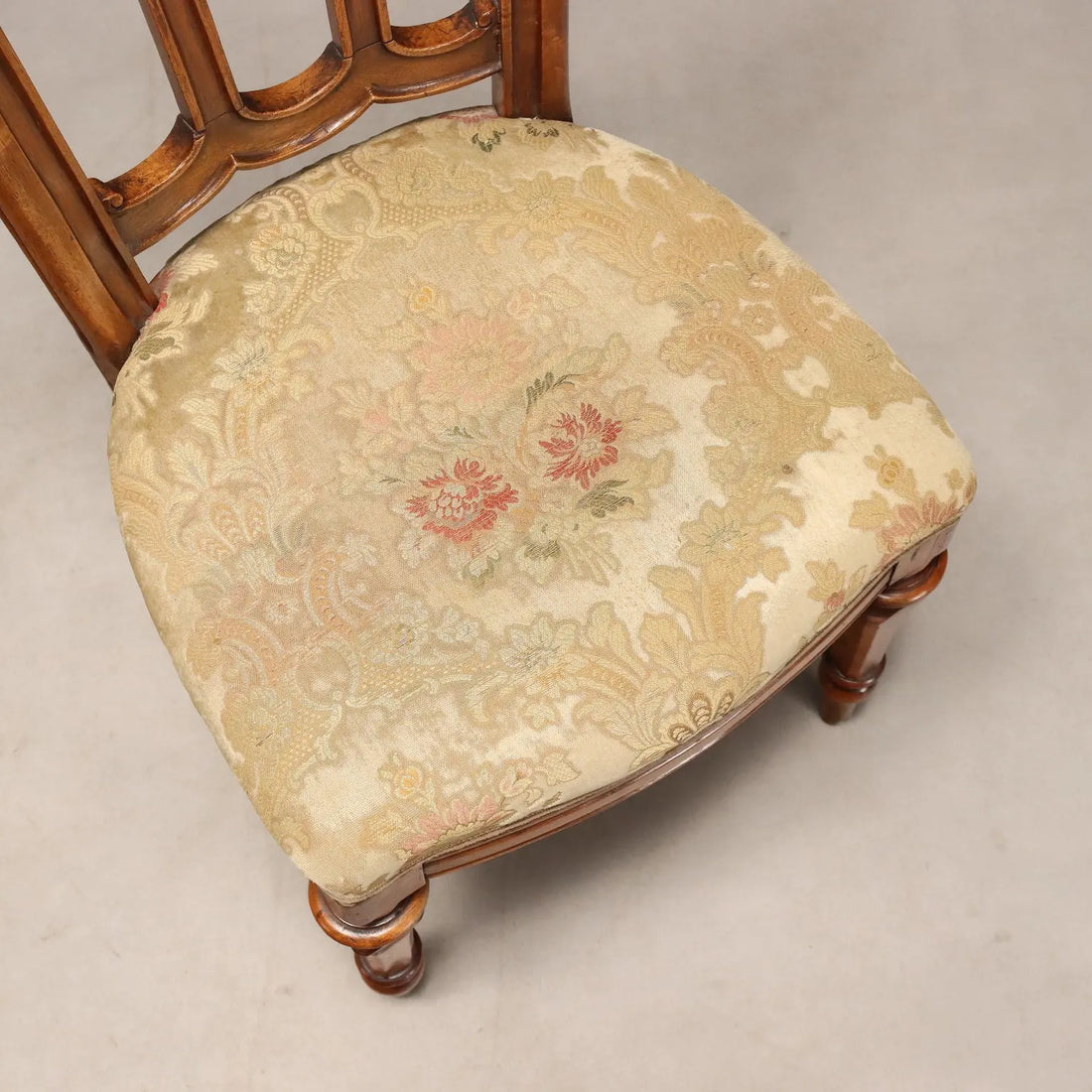 Antique Chairs Walnut Fabric Padding Italy Late XIX Century - Italy, Late XIX Century | Antiques | Seating