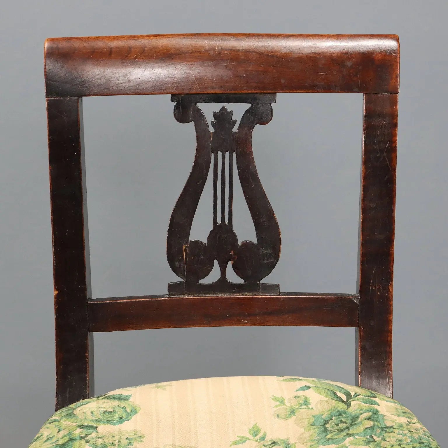 Antique Chairs Directoire Walnut Fabric Italy XIX Century - Italy, Mid XIX Century | Antiques | Seating